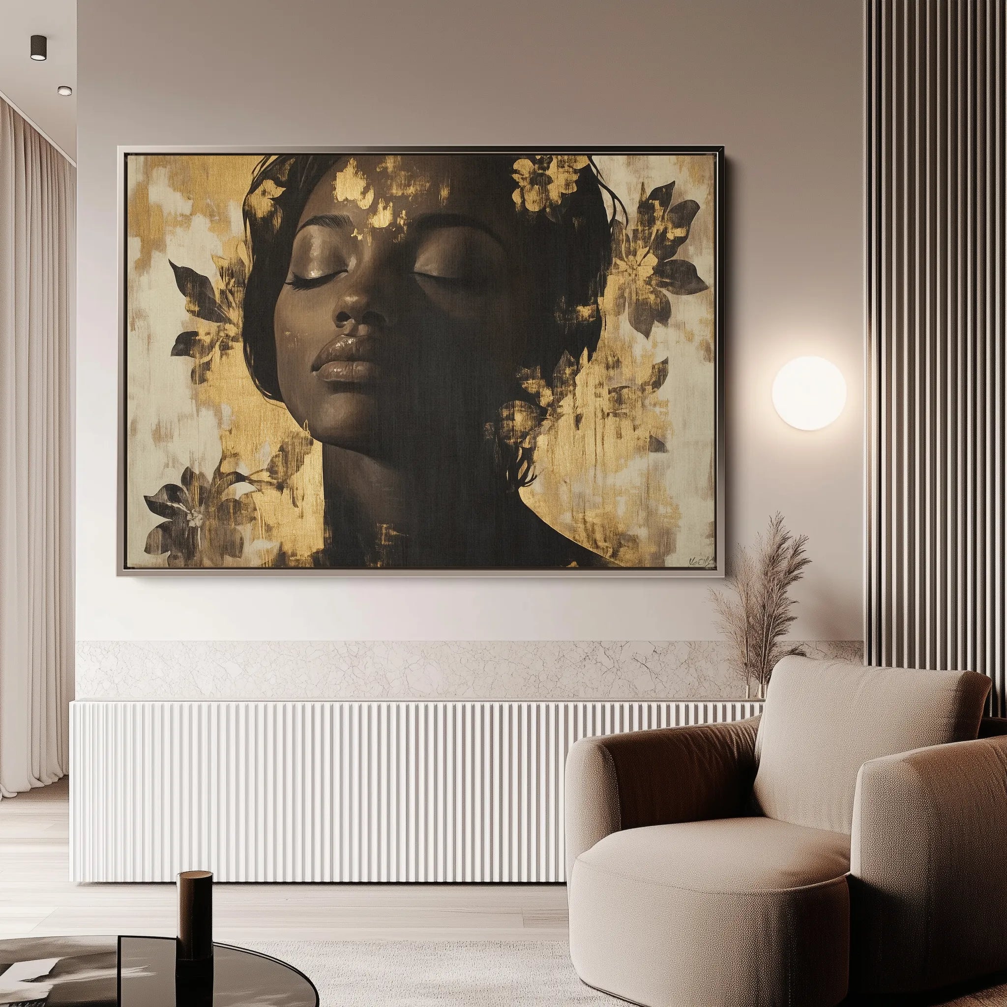 Portrait Canvas Wall Art WAD137-P 90 x 60 cm / Stretched on hidden frame