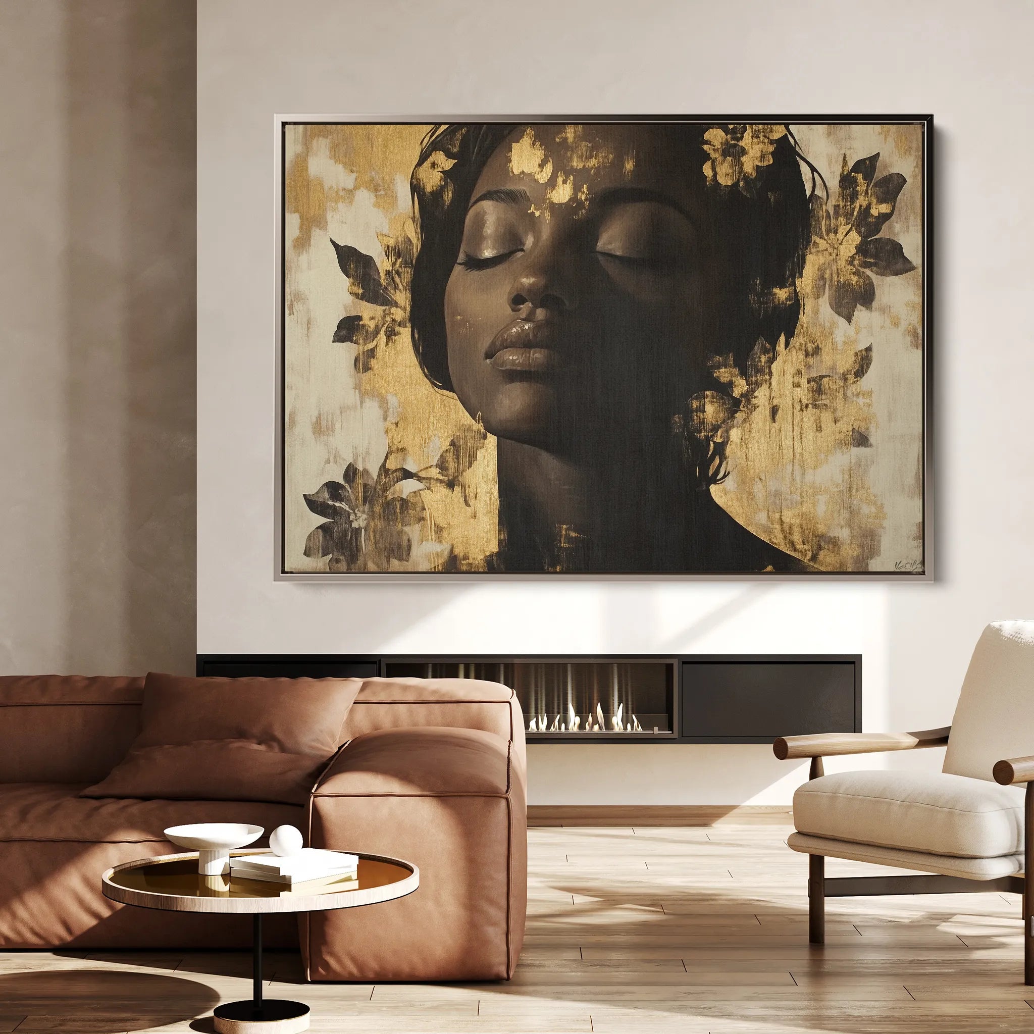 Portrait Canvas Wall Art WAD137-P 90 x 60 cm / Stretched on hidden frame