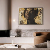 Portrait 137 Canvas Art 90 x 60 cm / Stretched on hidden frame