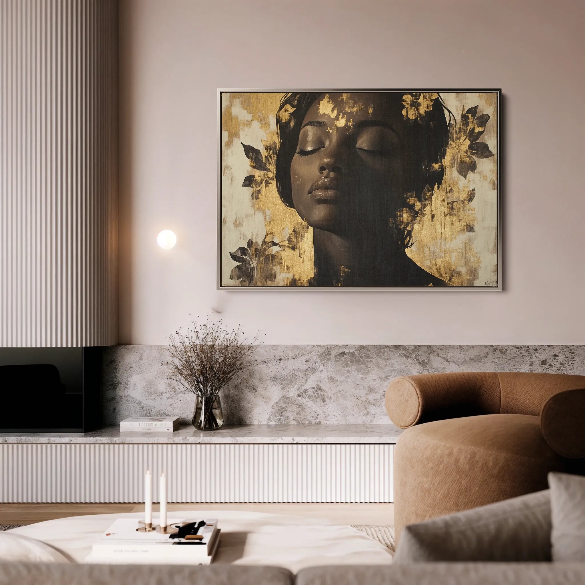 Portrait Canvas Wall Art WAD137-P 90 x 60 cm / Stretched on hidden frame