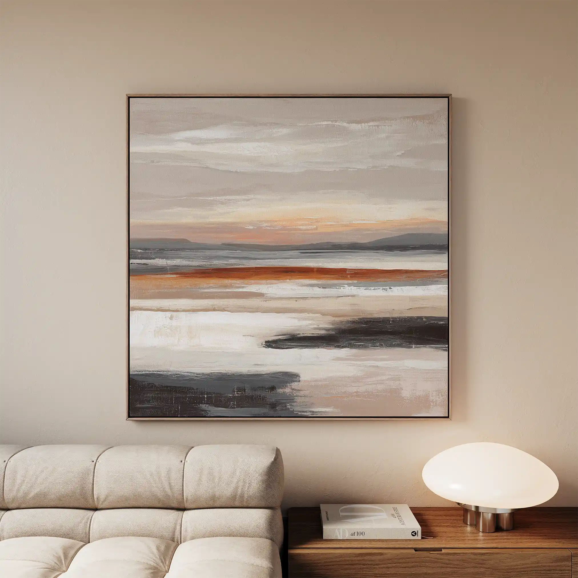 Abstract 1374 Canvas Art 60 x 60 cm / Stretched on hidden frame