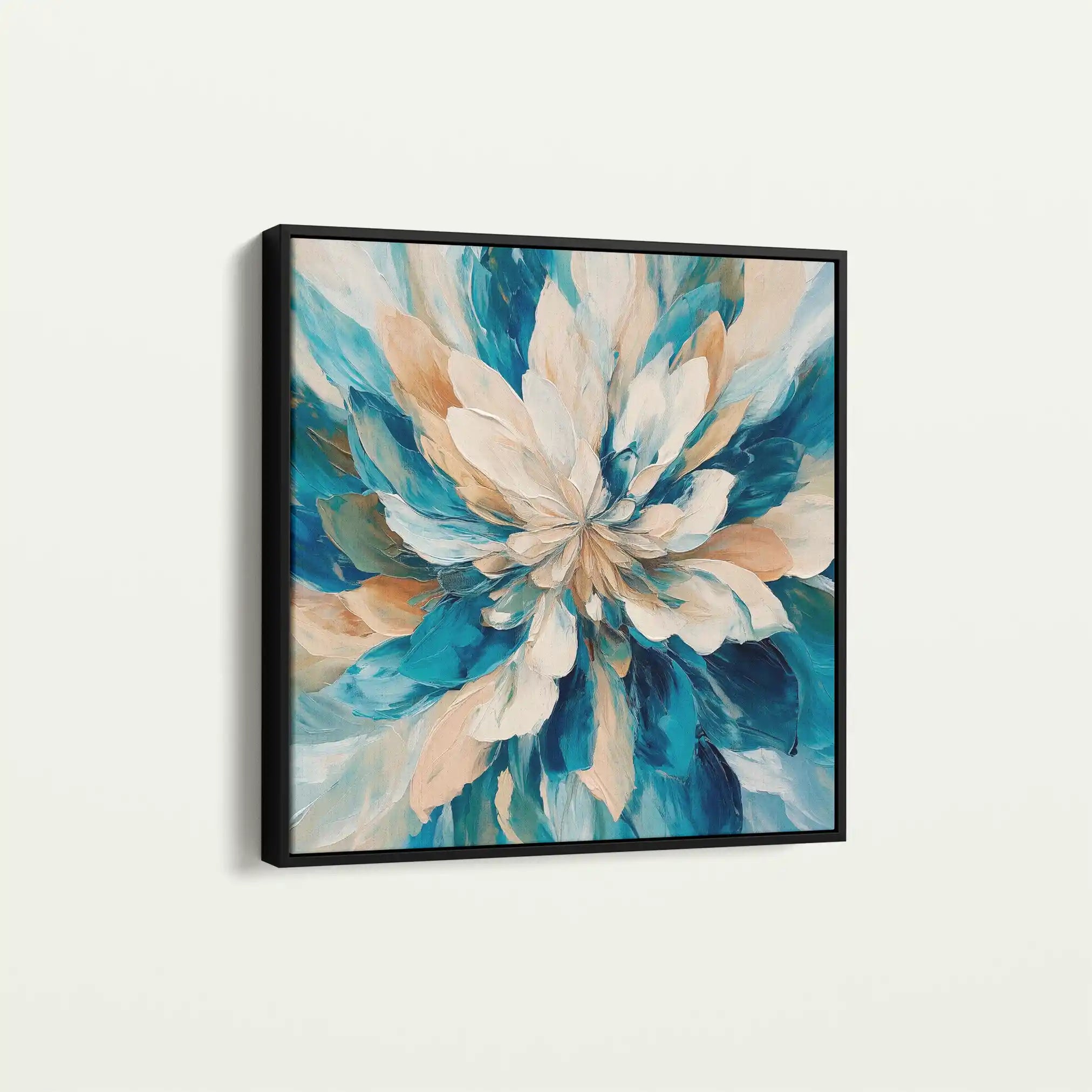 Floral Canvas Wall Art WAD1374-F 80 x 80 cm / Stretched on hidden frame