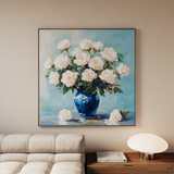 Floral Canvas Wall Art WAD1376-F 80 x 80 cm / Stretched on hidden frame