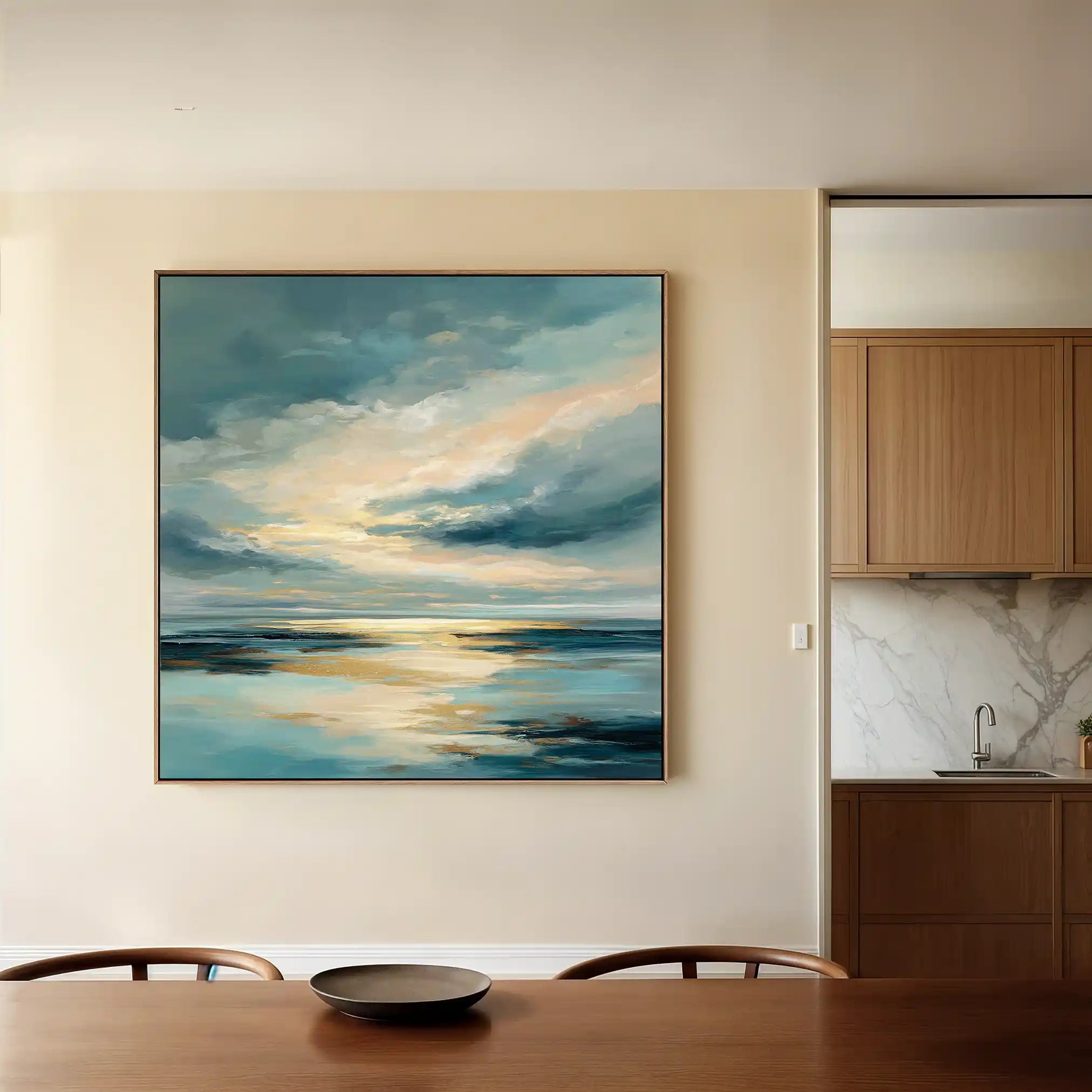 Abstract 1378 Canvas Art 60 x 60 cm / Stretched on hidden frame