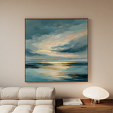 Abstract 1378 Canvas Art 60 x 60 cm / Stretched on hidden frame