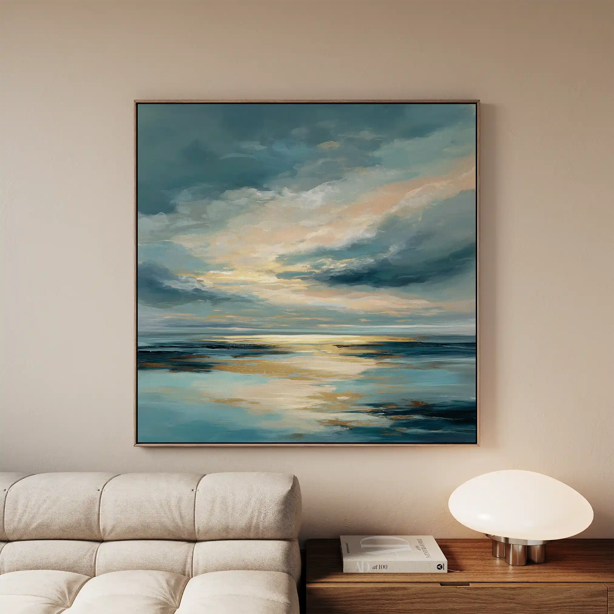 Abstract 1378 Canvas Art 60 x 60 cm / Stretched on hidden frame