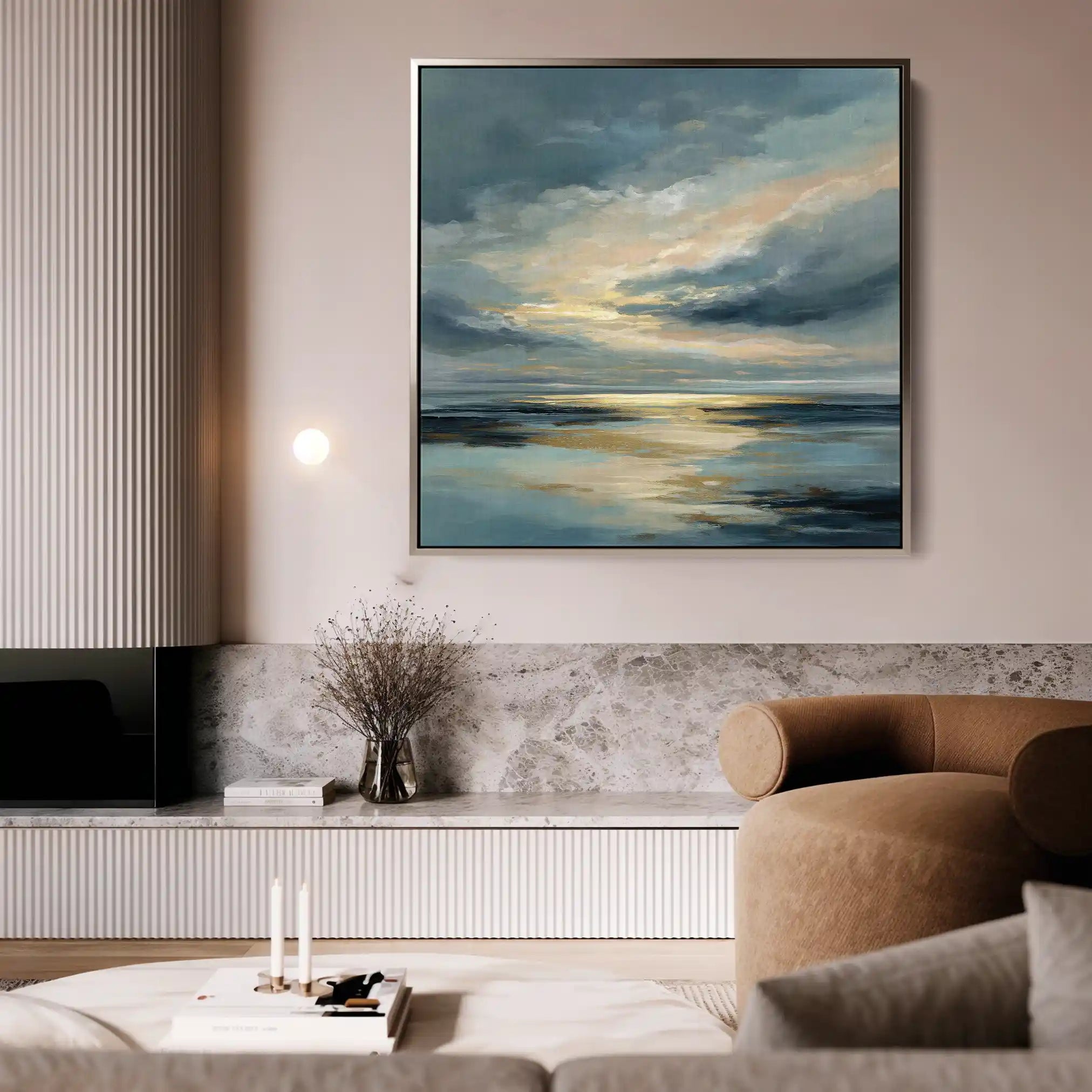 Abstract 1378 Canvas Art 60 x 60 cm / Stretched on hidden frame