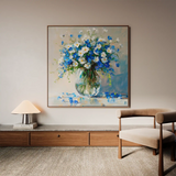 Floral Canvas Wall Art WAD1378-F 80 x 80 cm / Stretched on hidden frame