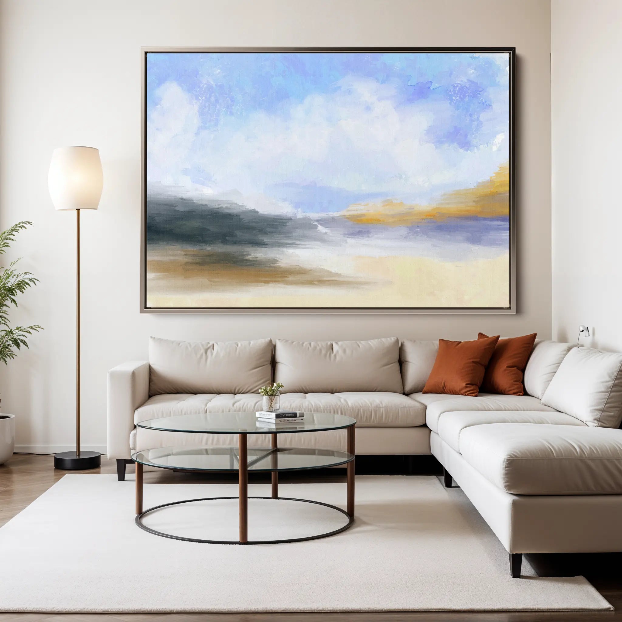 Abstract Canvas Wall Art WAD138-A 90 x 60 cm / Stretched on hidden frame