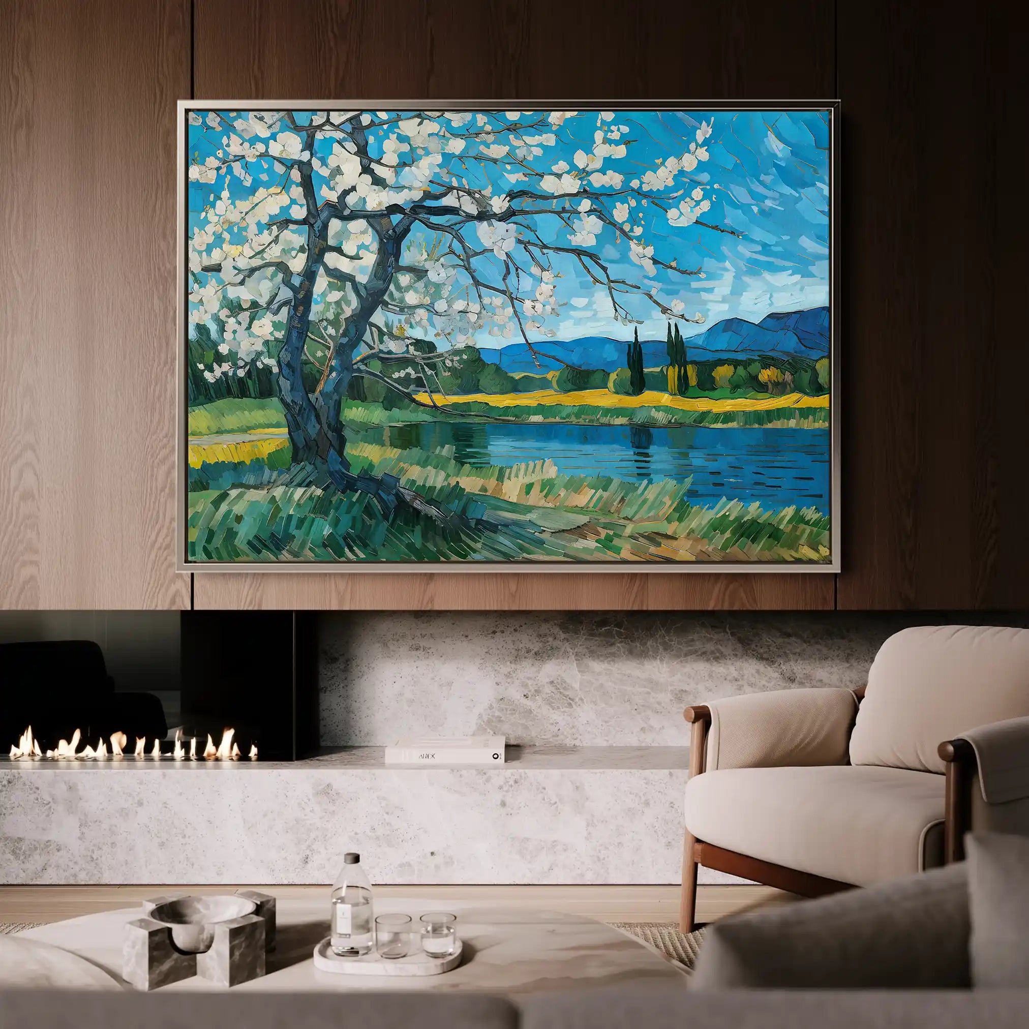 Floral Canvas Wall Art WAD138-F 90 x 60 cm / Stretched on hidden frame