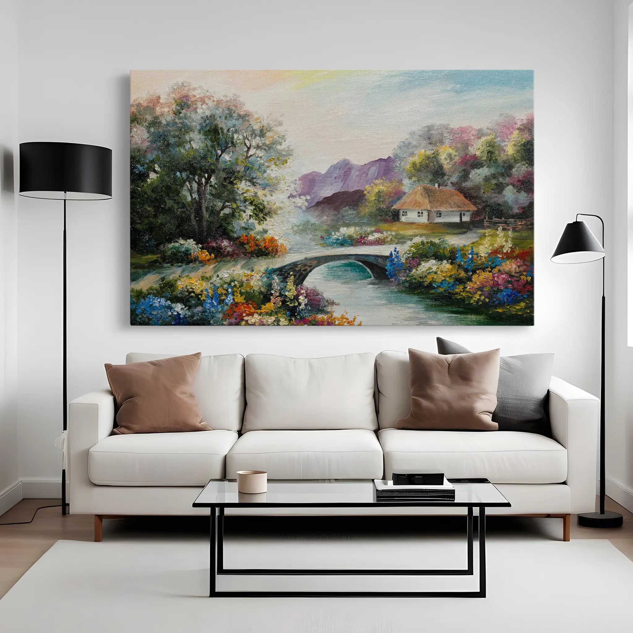 Landscape Canvas Wall Art WAD138-L 90 x 60 cm / Stretched on hidden frame