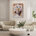 Portrait 138 Canvas Art 90 x 60 cm / Stretched on hidden frame