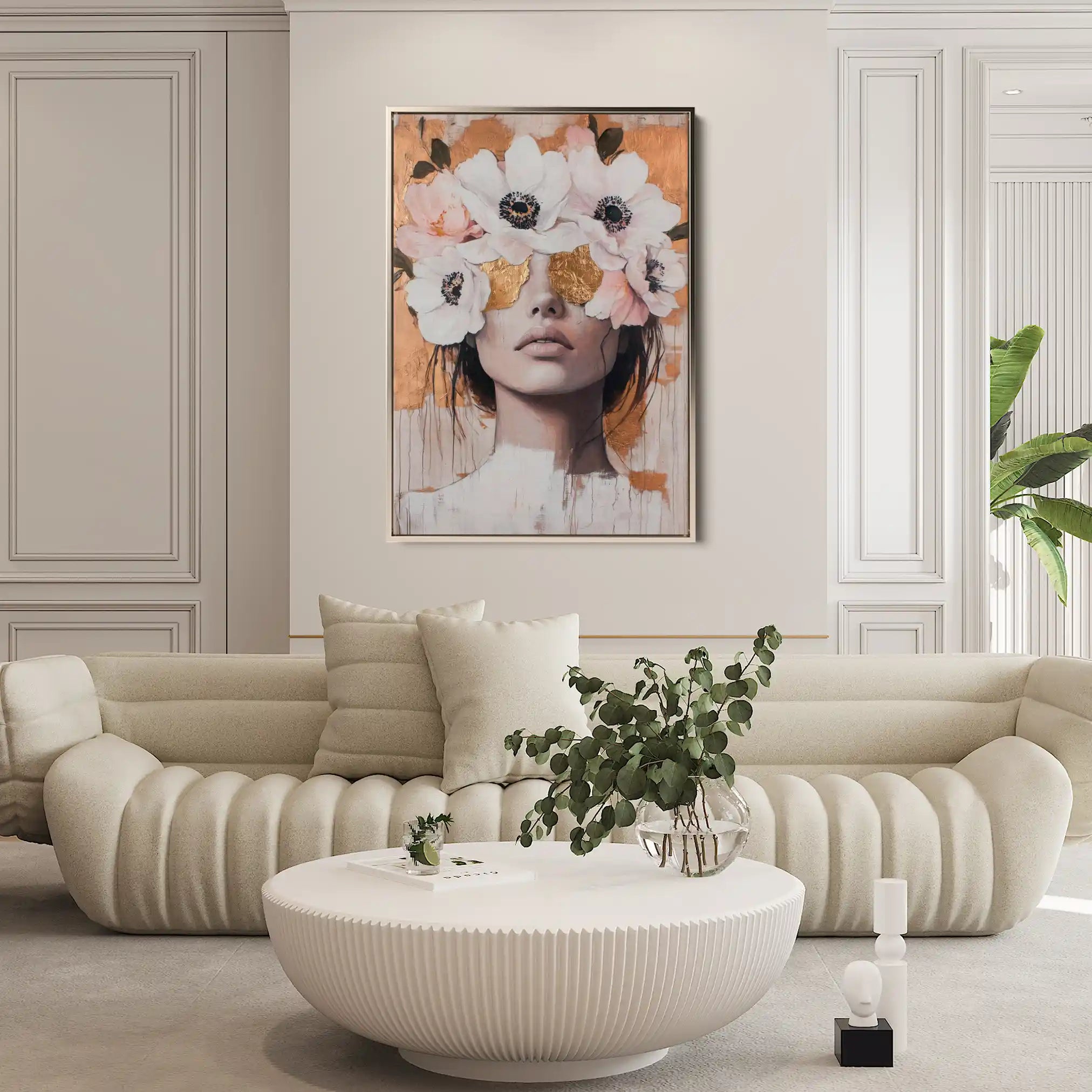 Portrait 138 Canvas Art 90 x 60 cm / Stretched on hidden frame