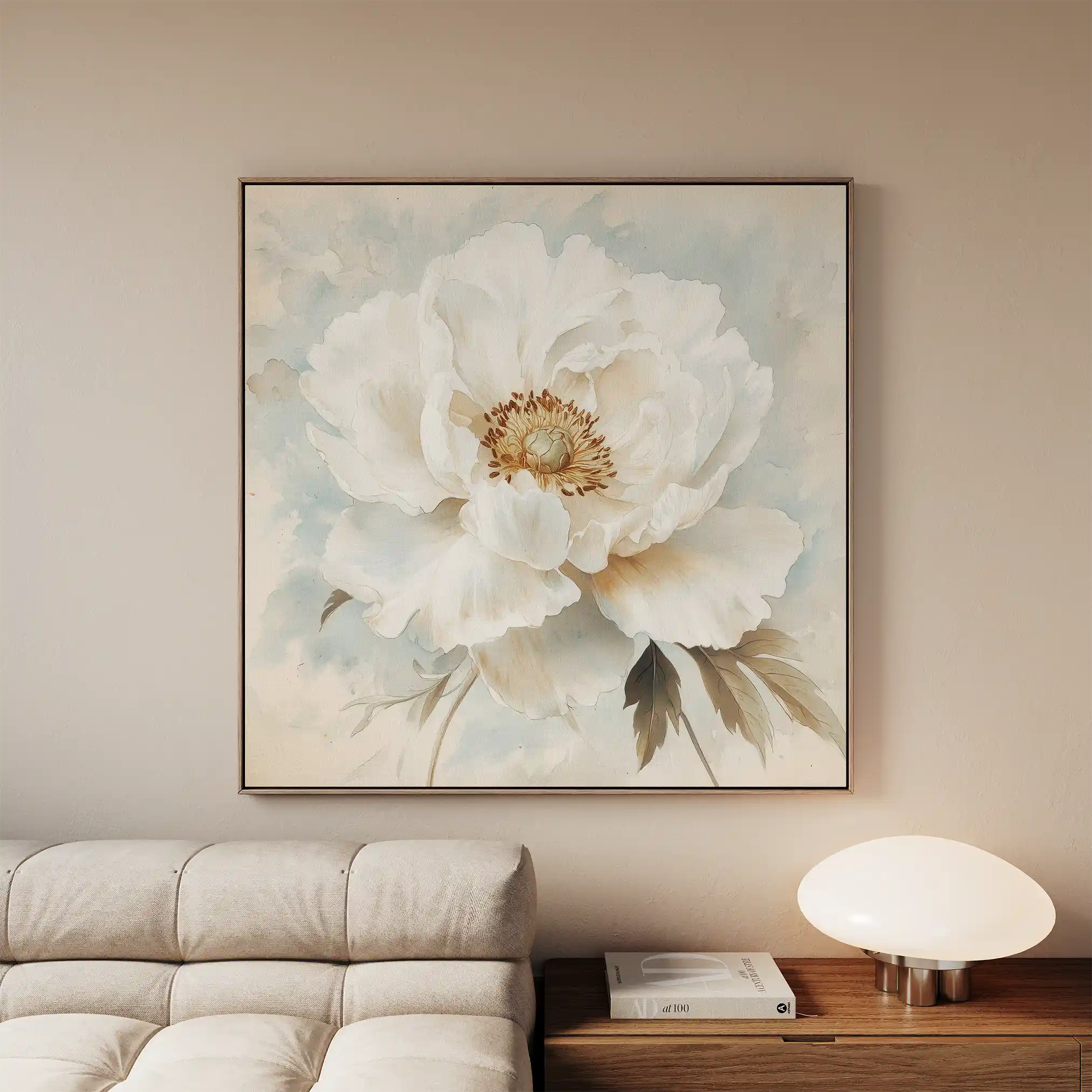 Floral Canvas Wall Art WAD1381-F 80 x 80 cm / Stretched on hidden frame