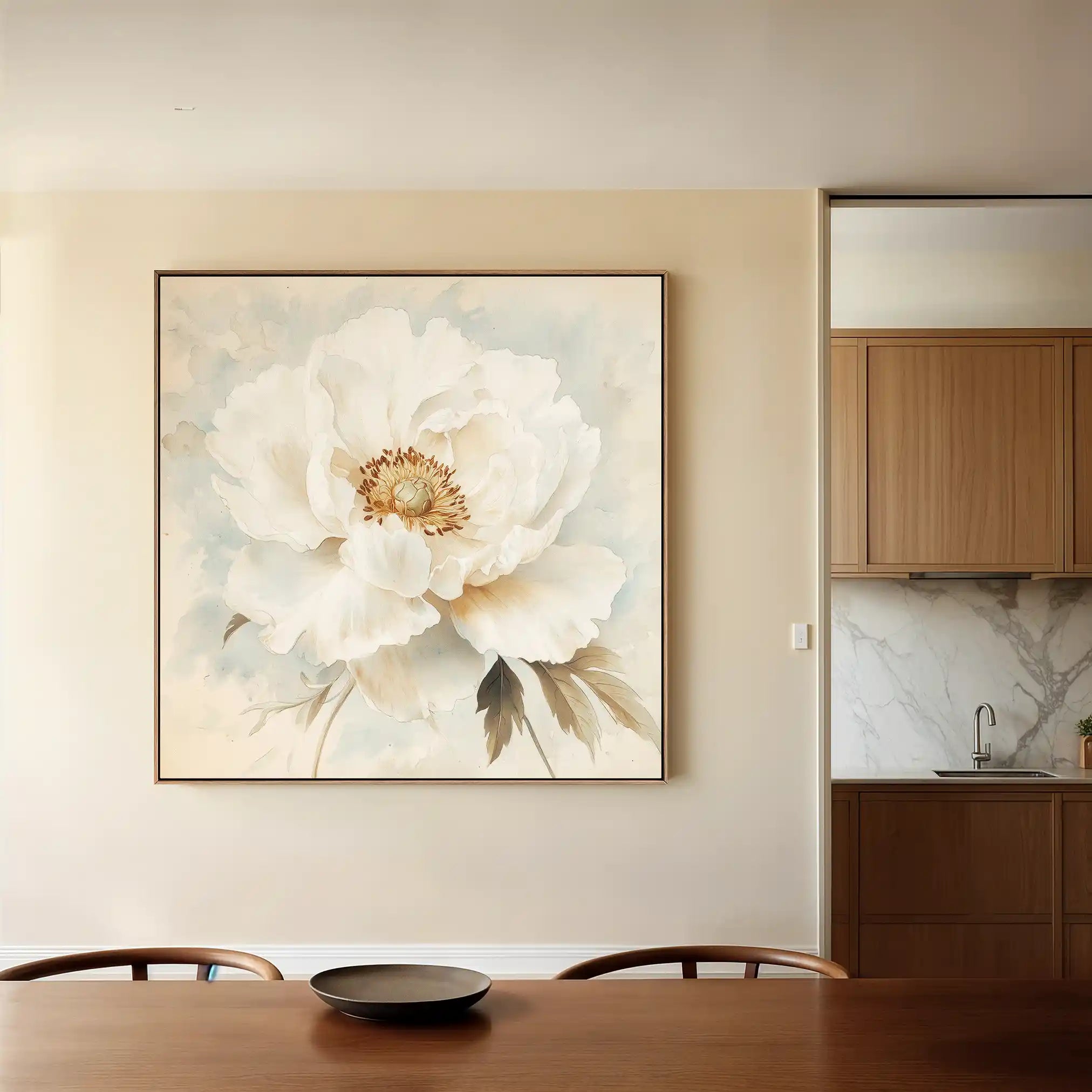 Floral Canvas Wall Art WAD1381-F 80 x 80 cm / Stretched on hidden frame