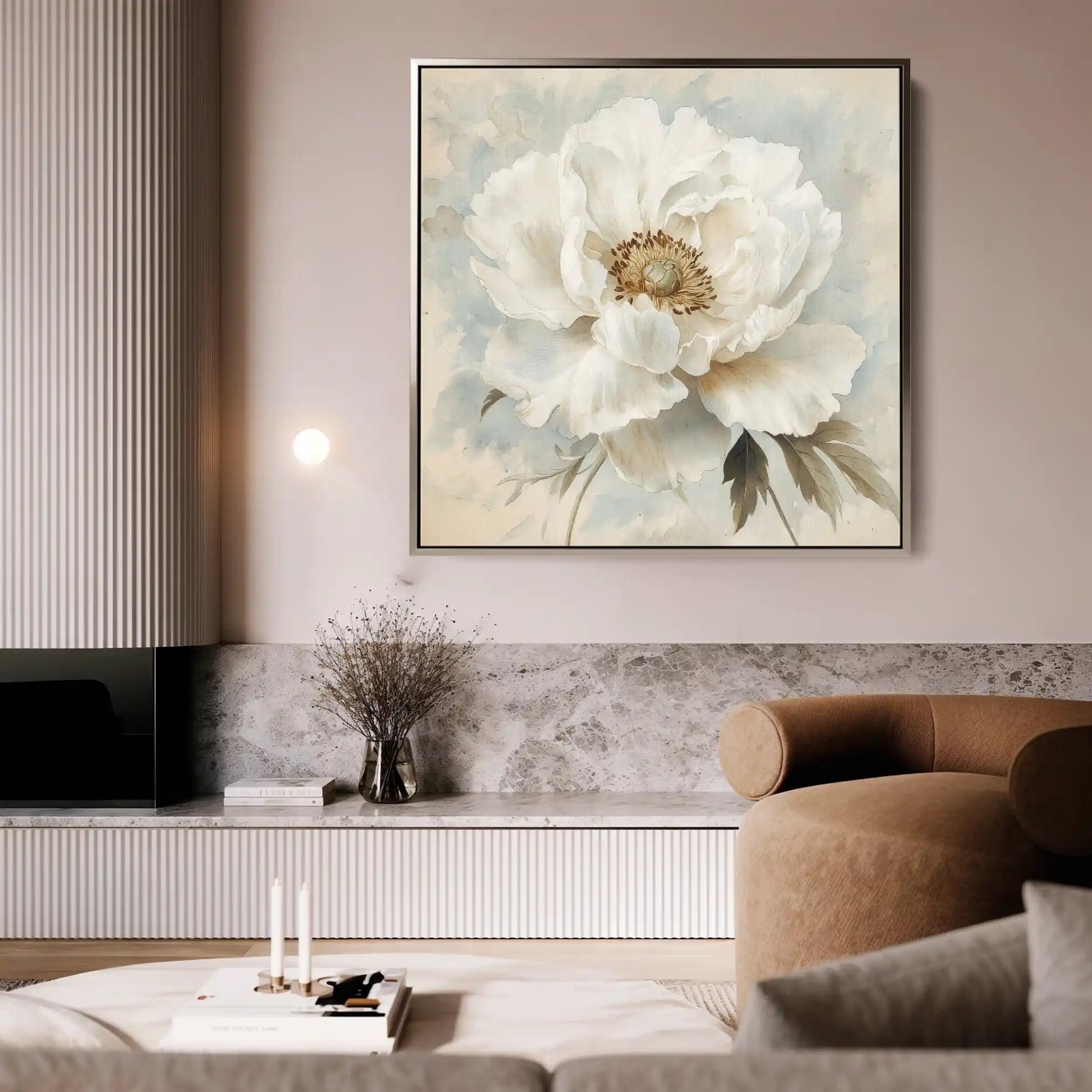 Floral Canvas Wall Art WAD1381-F 80 x 80 cm / Stretched on hidden frame