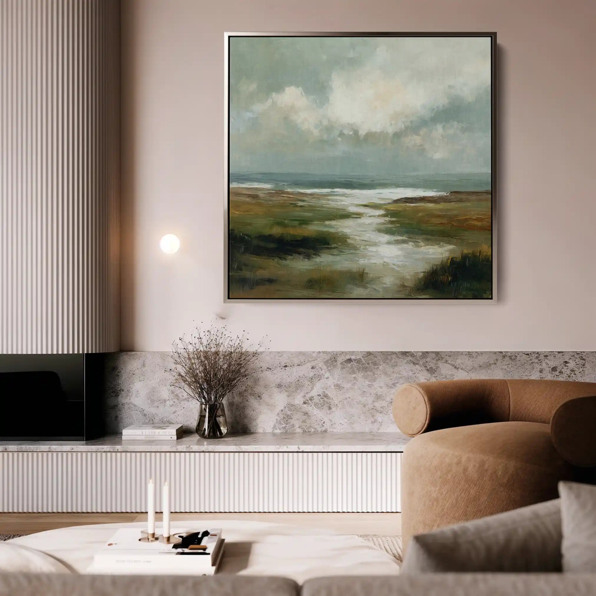 Abstract 1384 Canvas Art 60 x 60 cm / Stretched on hidden frame