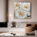Floral Canvas Wall Art WAD1385-F 80 x 80 cm / Stretched on hidden frame