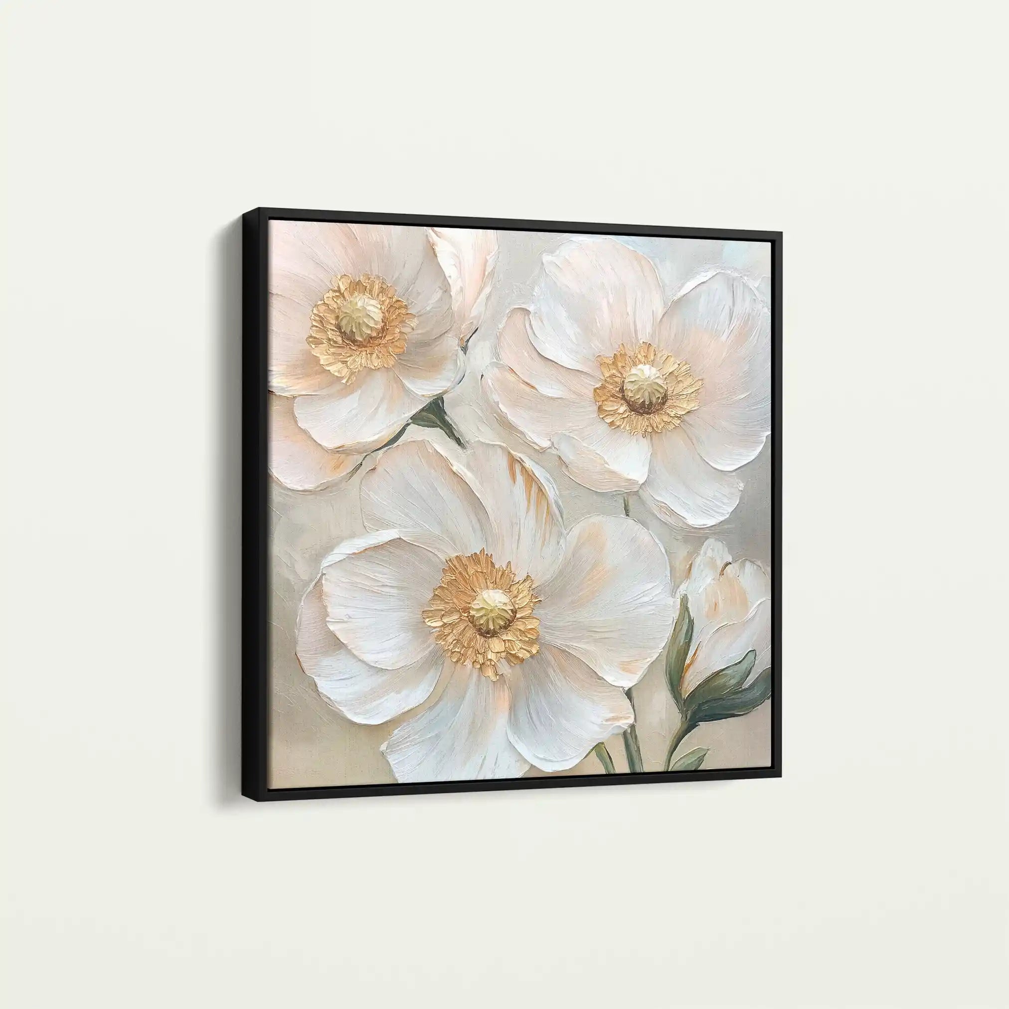 Floral Canvas Wall Art WAD1385-F 80 x 80 cm / Stretched on hidden frame