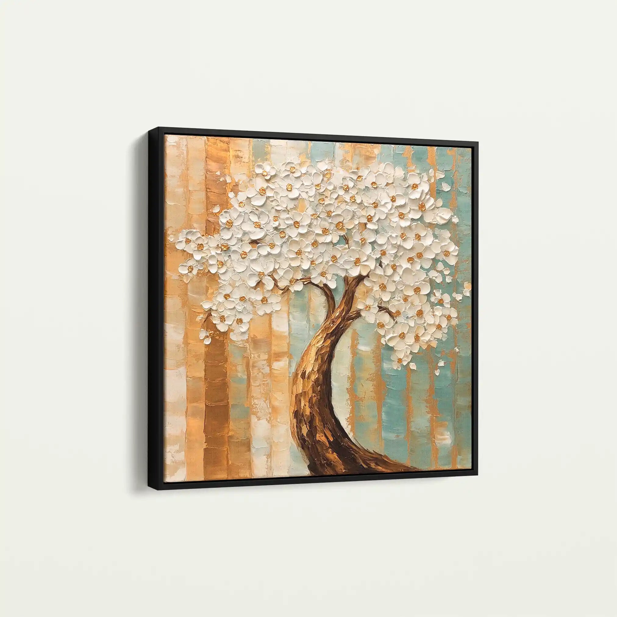 Floral Canvas Wall Art WAD1386-F 80 x 80 cm / Stretched on hidden frame