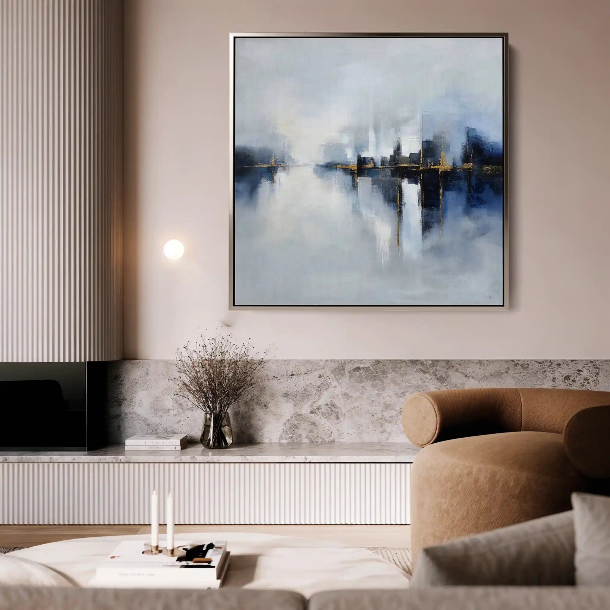 Abstract 1388 Canvas Art 60 x 60 cm / Stretched on hidden frame