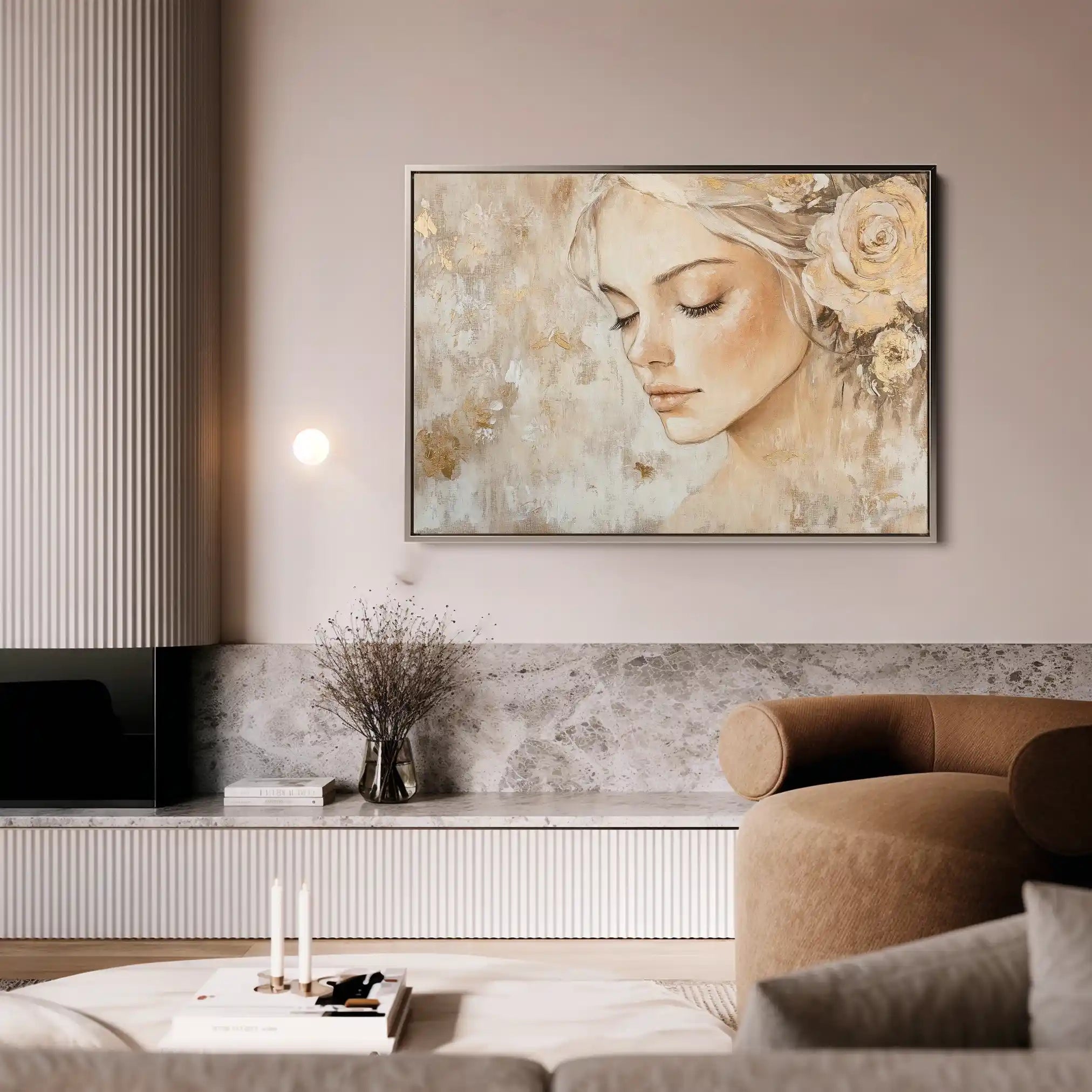 Portrait 139 Canvas Art 90 x 60 cm / Stretched on hidden frame