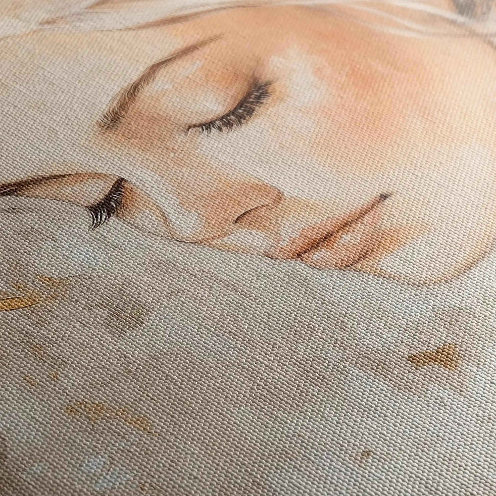 Portrait 139 Canvas Art 90 x 60 cm / Stretched on hidden frame