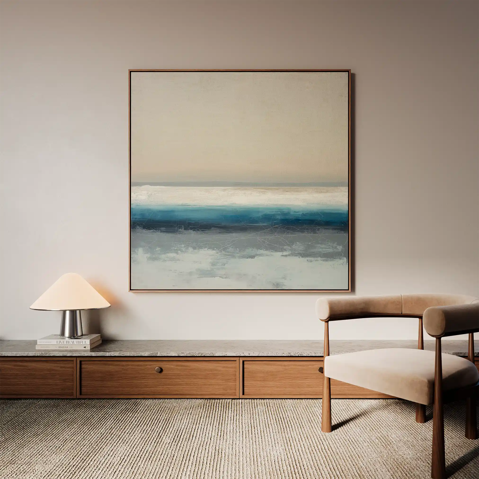 Abstract 1390 Canvas Art 60 x 60 cm / Stretched on hidden frame
