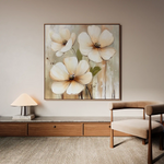 Floral Canvas Wall Art WAD1392-F 80 x 80 cm / Stretched on hidden frame
