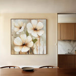 Floral Canvas Wall Art WAD1392-F 80 x 80 cm / Stretched on hidden frame