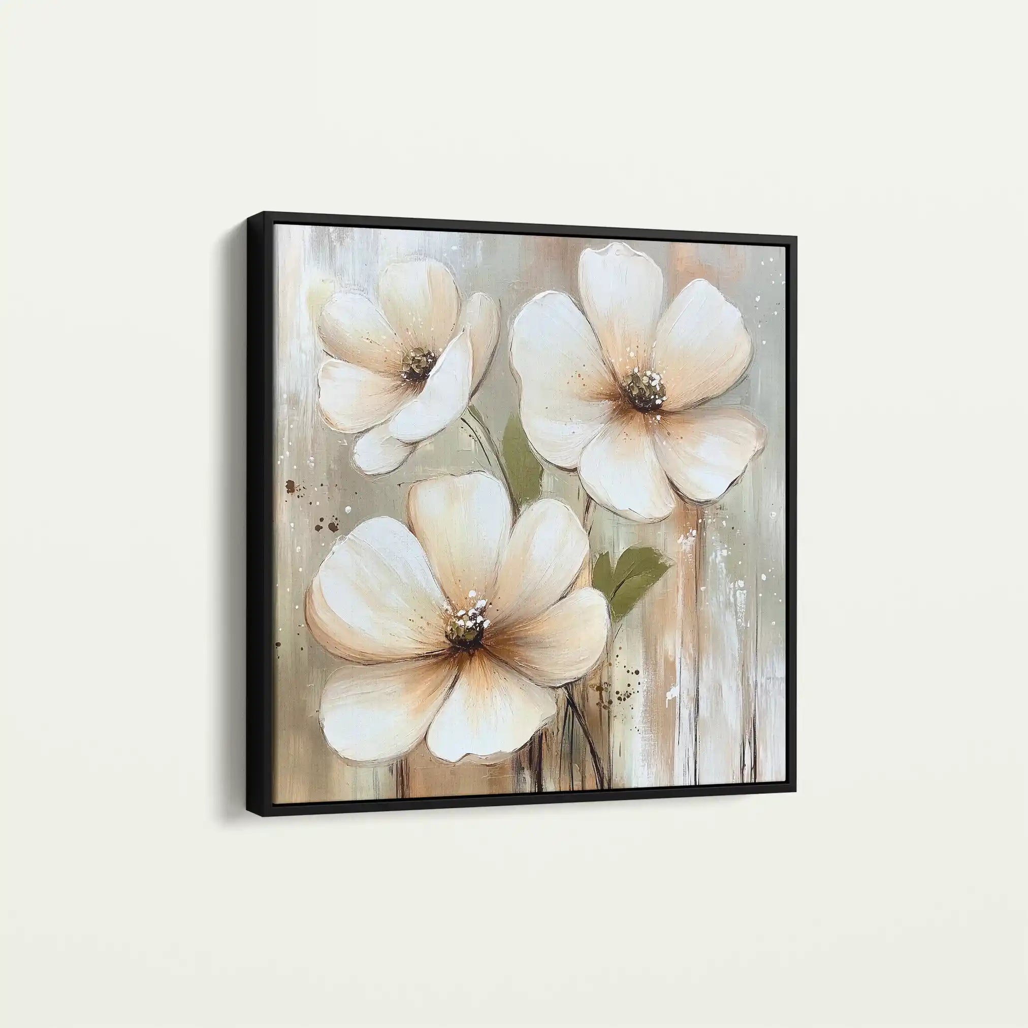 Floral Canvas Wall Art WAD1392-F 80 x 80 cm / Stretched on hidden frame