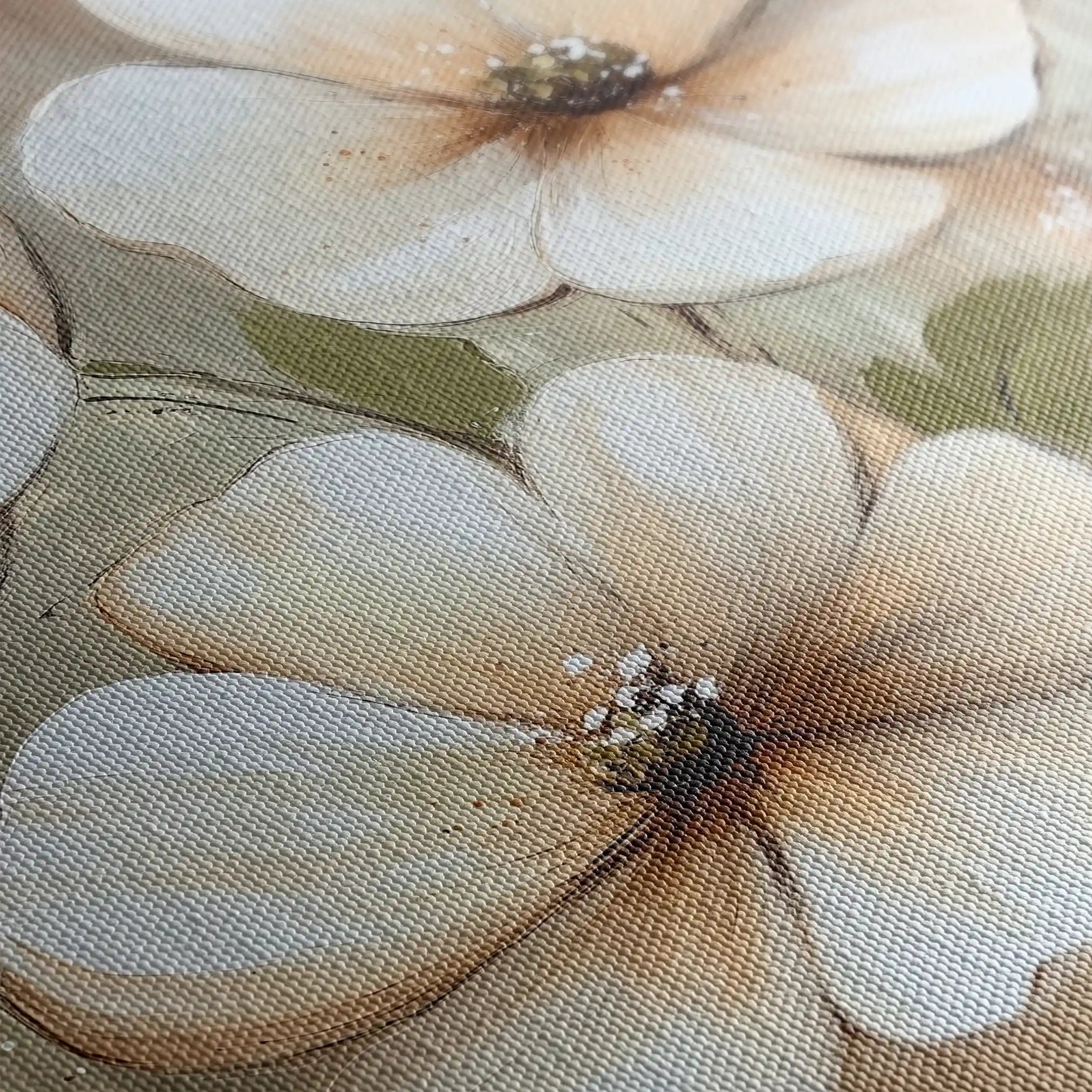 Floral Canvas Wall Art WAD1392-F 80 x 80 cm / Stretched on hidden frame