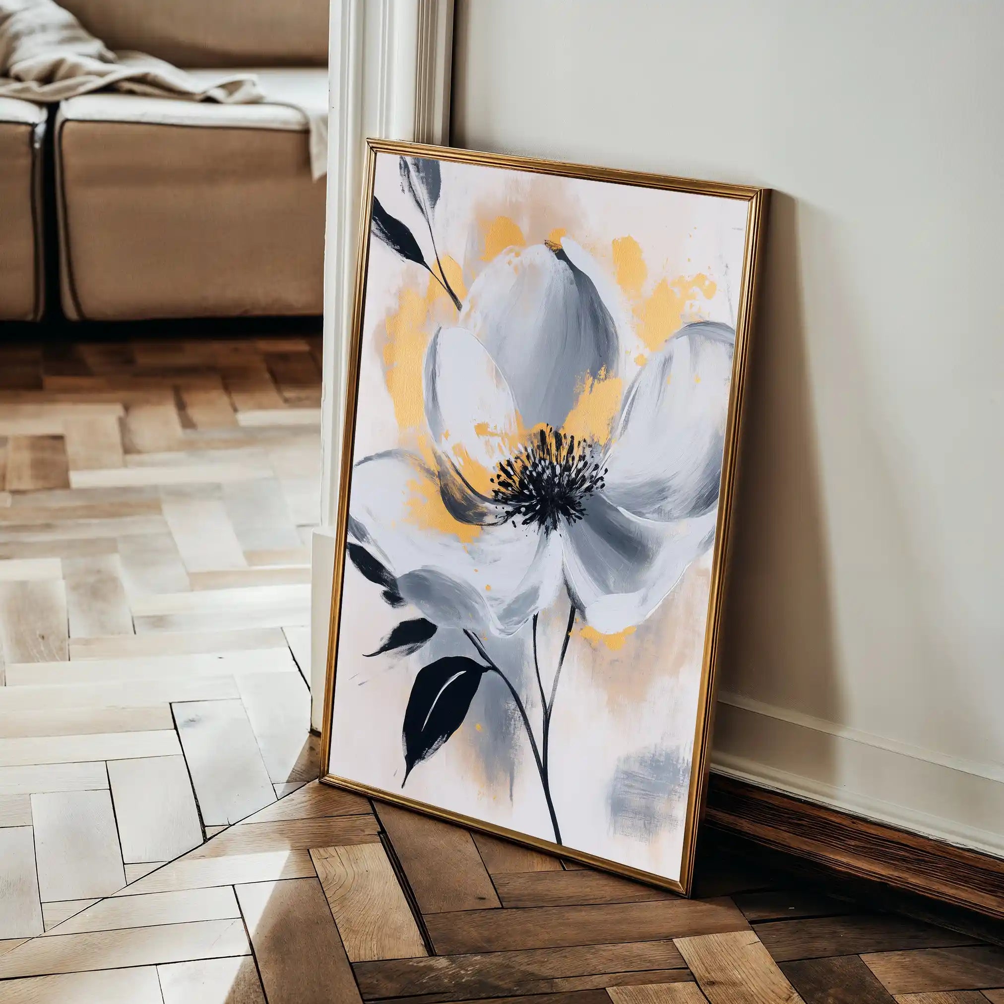 Floral Canvas Wall Art WAD1397-F 90 x 60 cm / Stretched on hidden frame