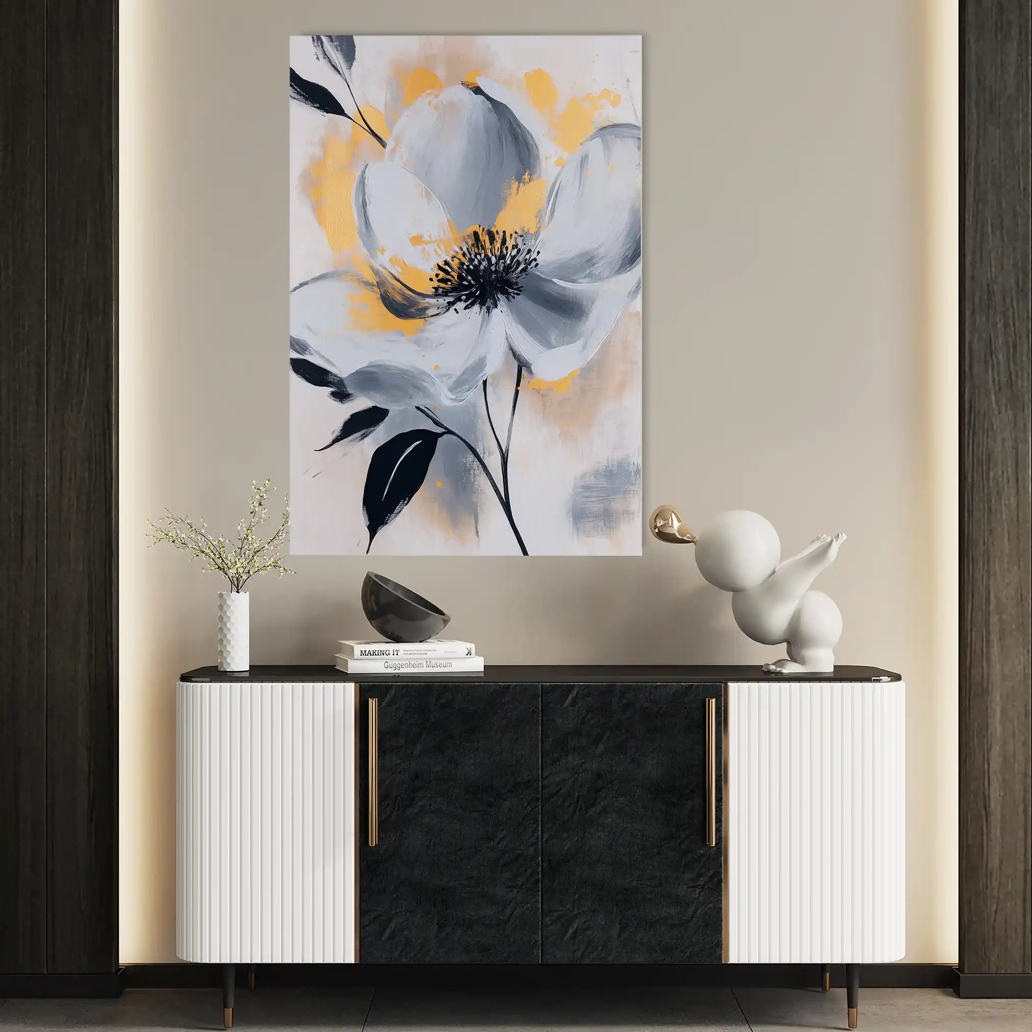 Floral Canvas Wall Art WAD1397-F 90 x 60 cm / Stretched on hidden frame