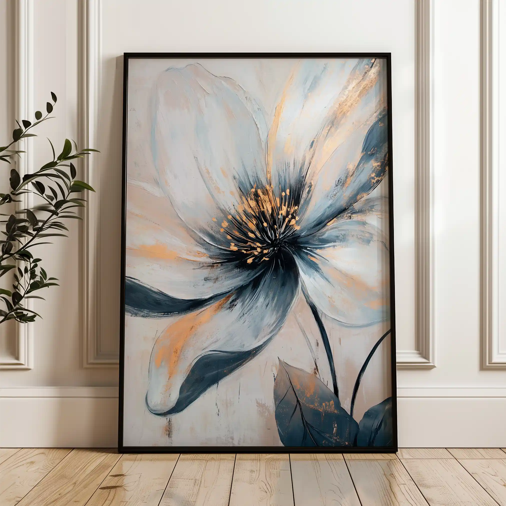 Floral Canvas Wall Art WAD1398-F 90 x 60 cm / Stretched on hidden frame