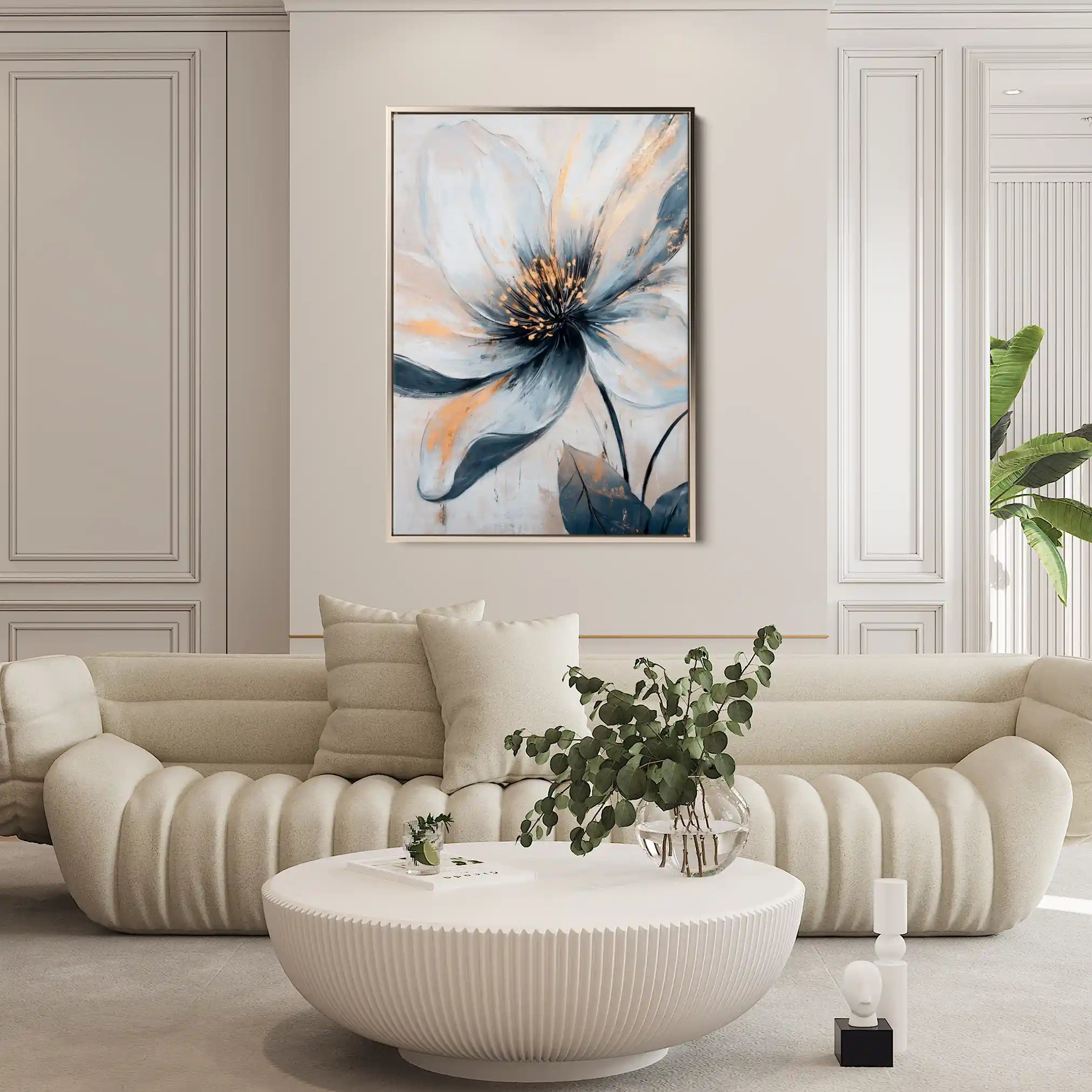 Floral Canvas Wall Art WAD1398-F 90 x 60 cm / Stretched on hidden frame