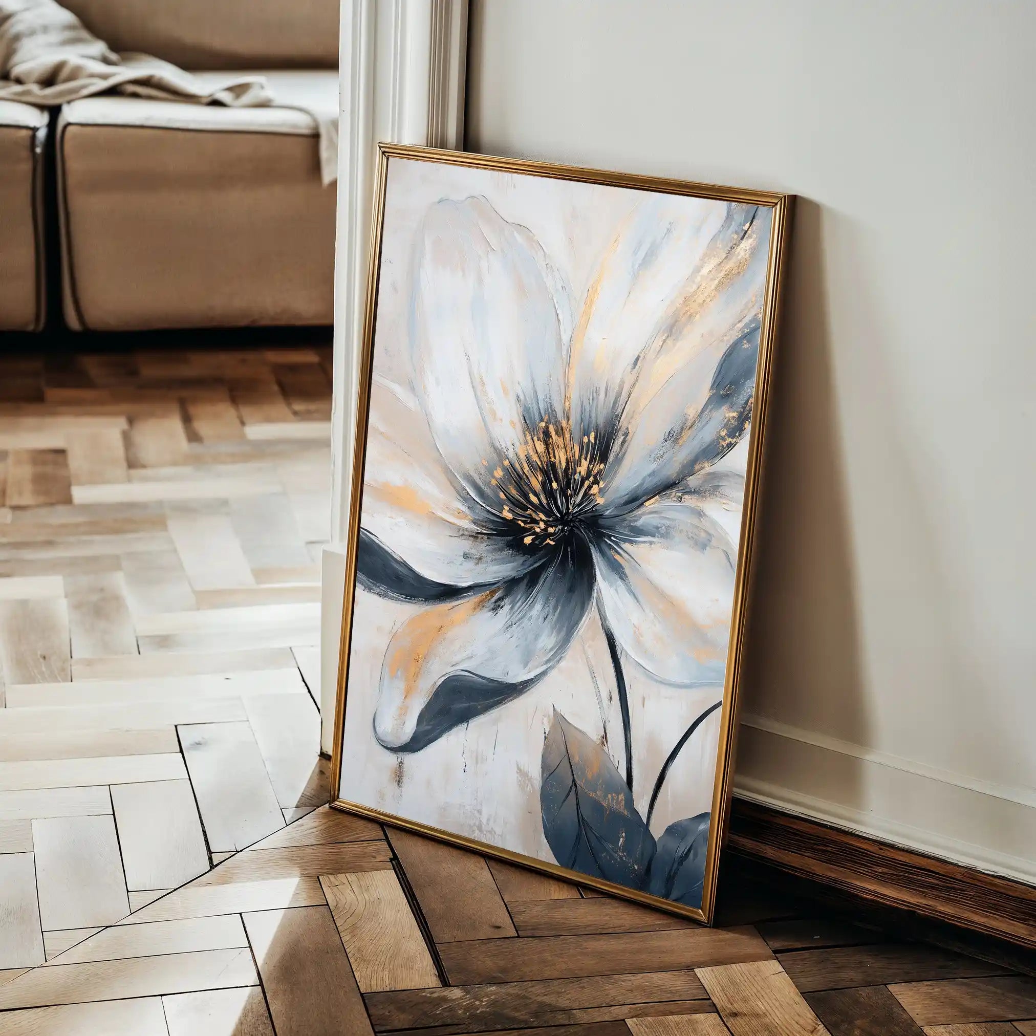 Floral Canvas Wall Art WAD1398-F 90 x 60 cm / Stretched on hidden frame