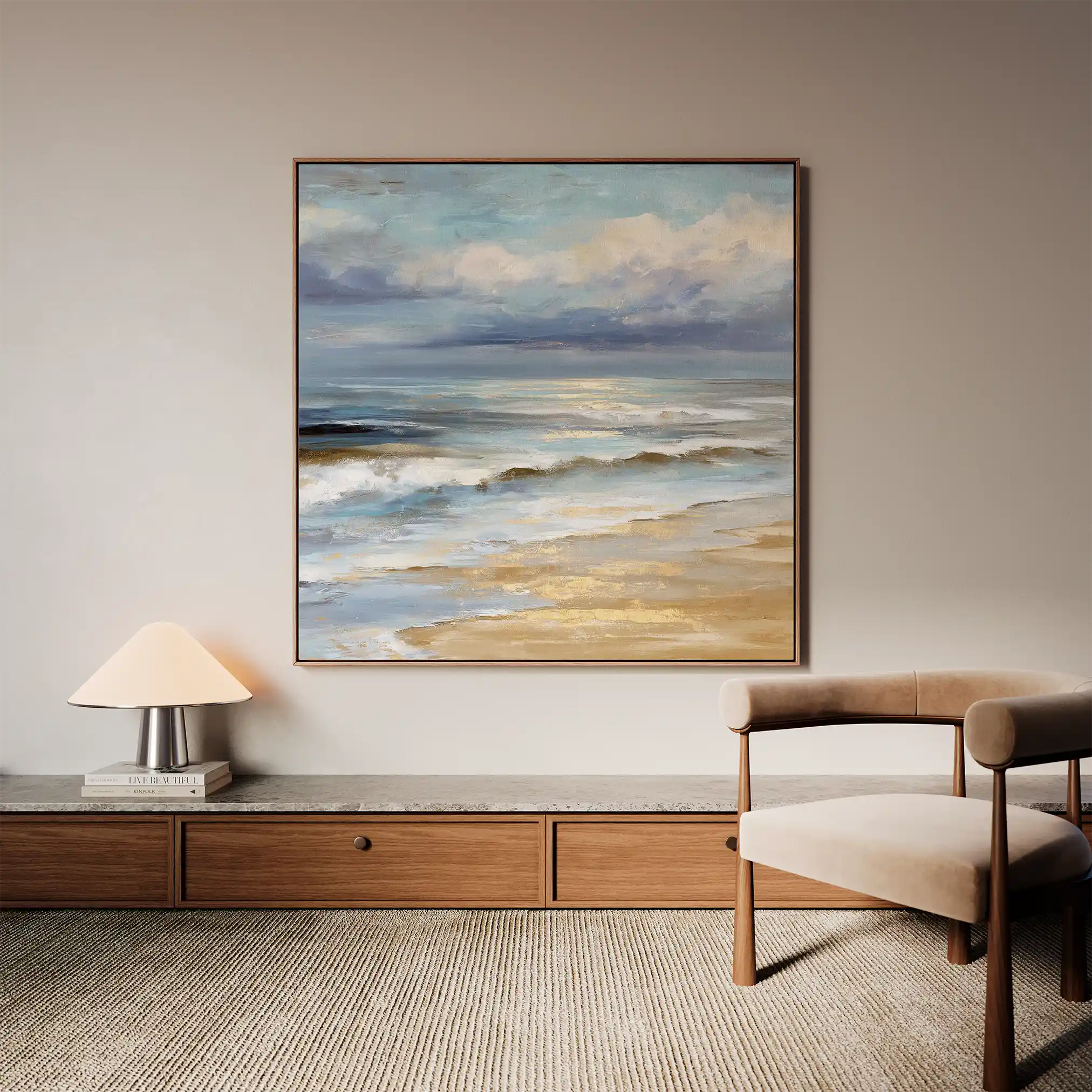 Abstract 1399 Canvas Art 60 x 60 cm / Stretched on hidden frame