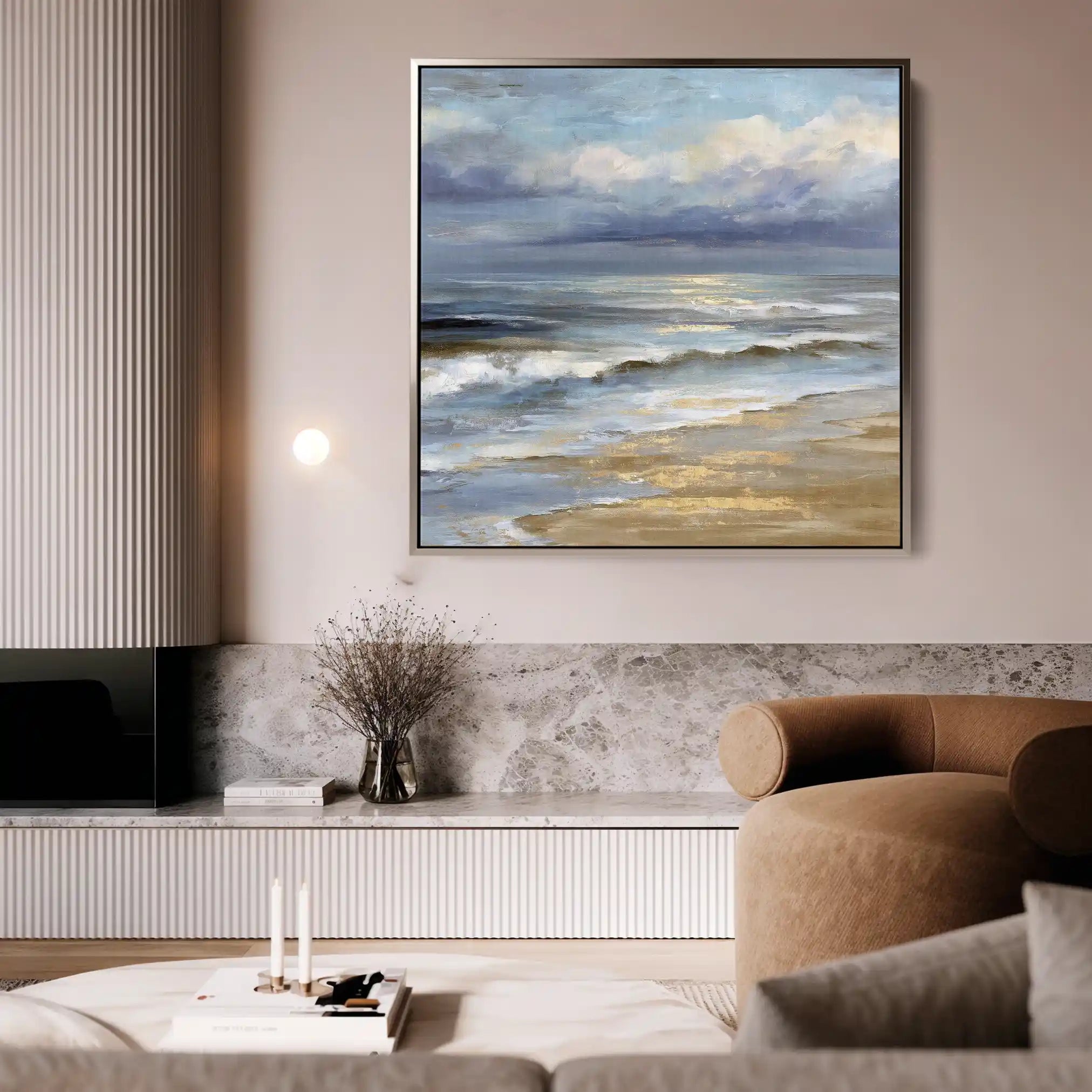 Abstract 1399 Canvas Art 60 x 60 cm / Stretched on hidden frame