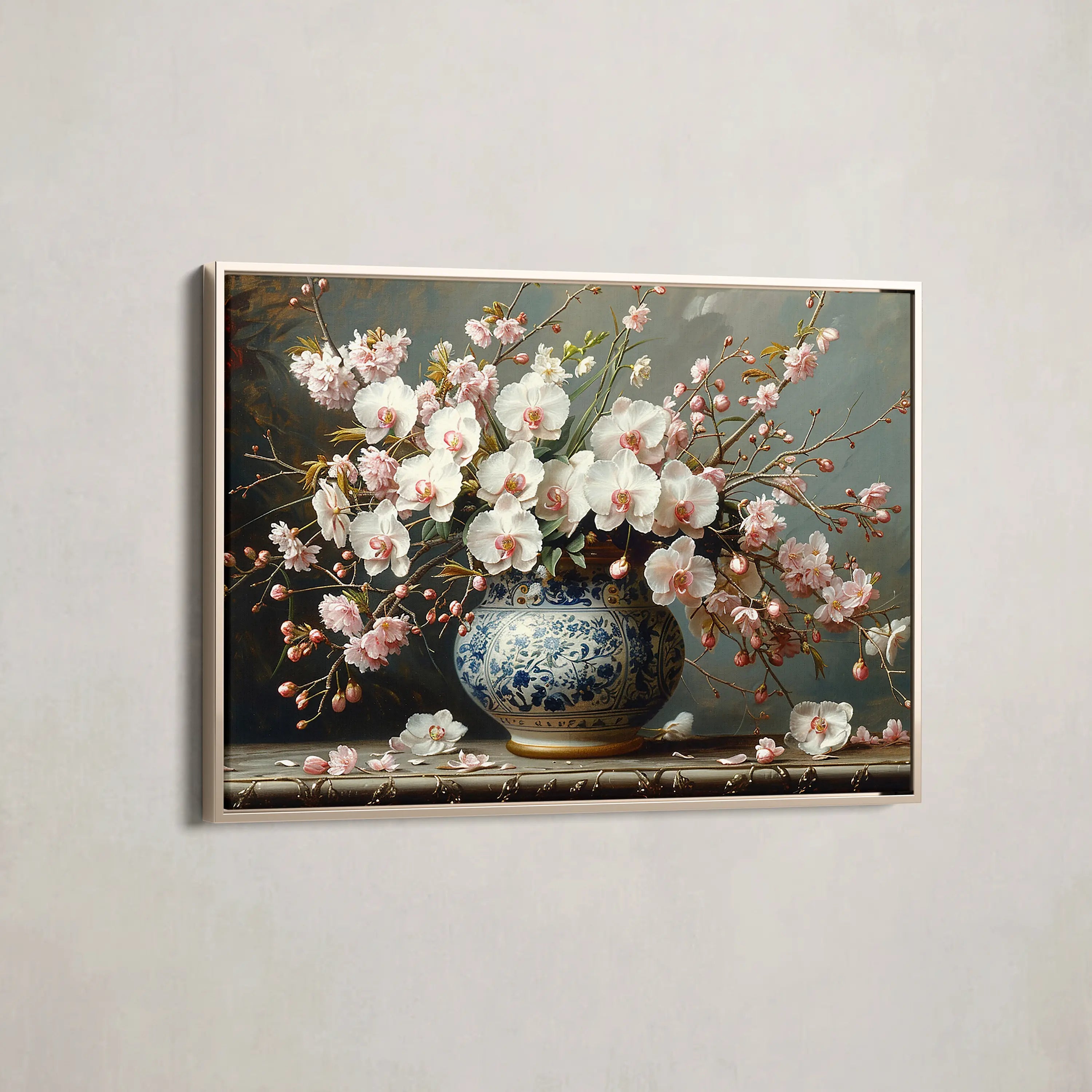 Floral Canvas Wall Art WAD140-F 90 x 60 cm / Stretched on hidden frame