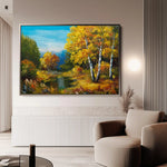 Landscape 140 Canvas Art 90 x 60 cm / Stretched on hidden frame