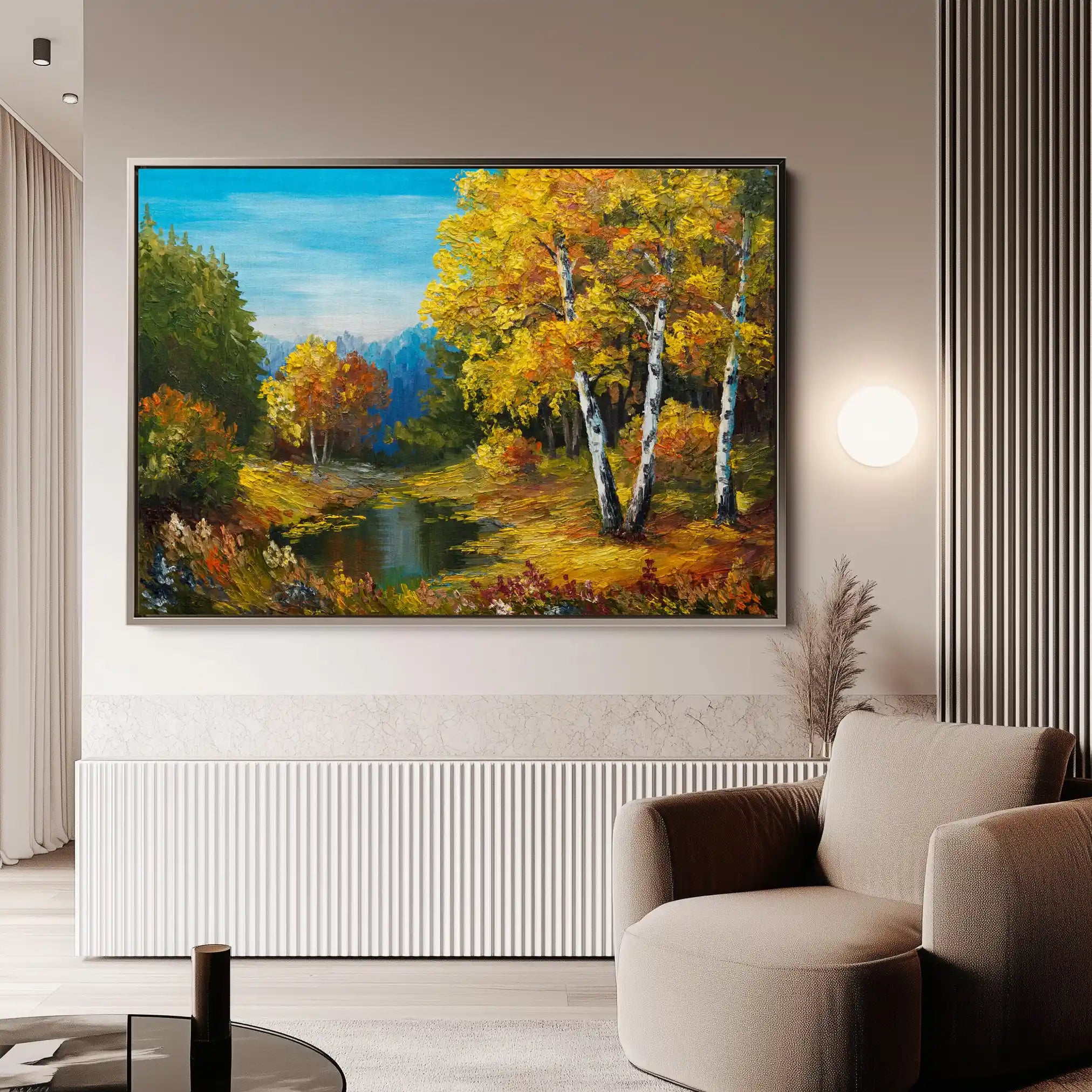 Landscape 140 Canvas Art 90 x 60 cm / Stretched on hidden frame
