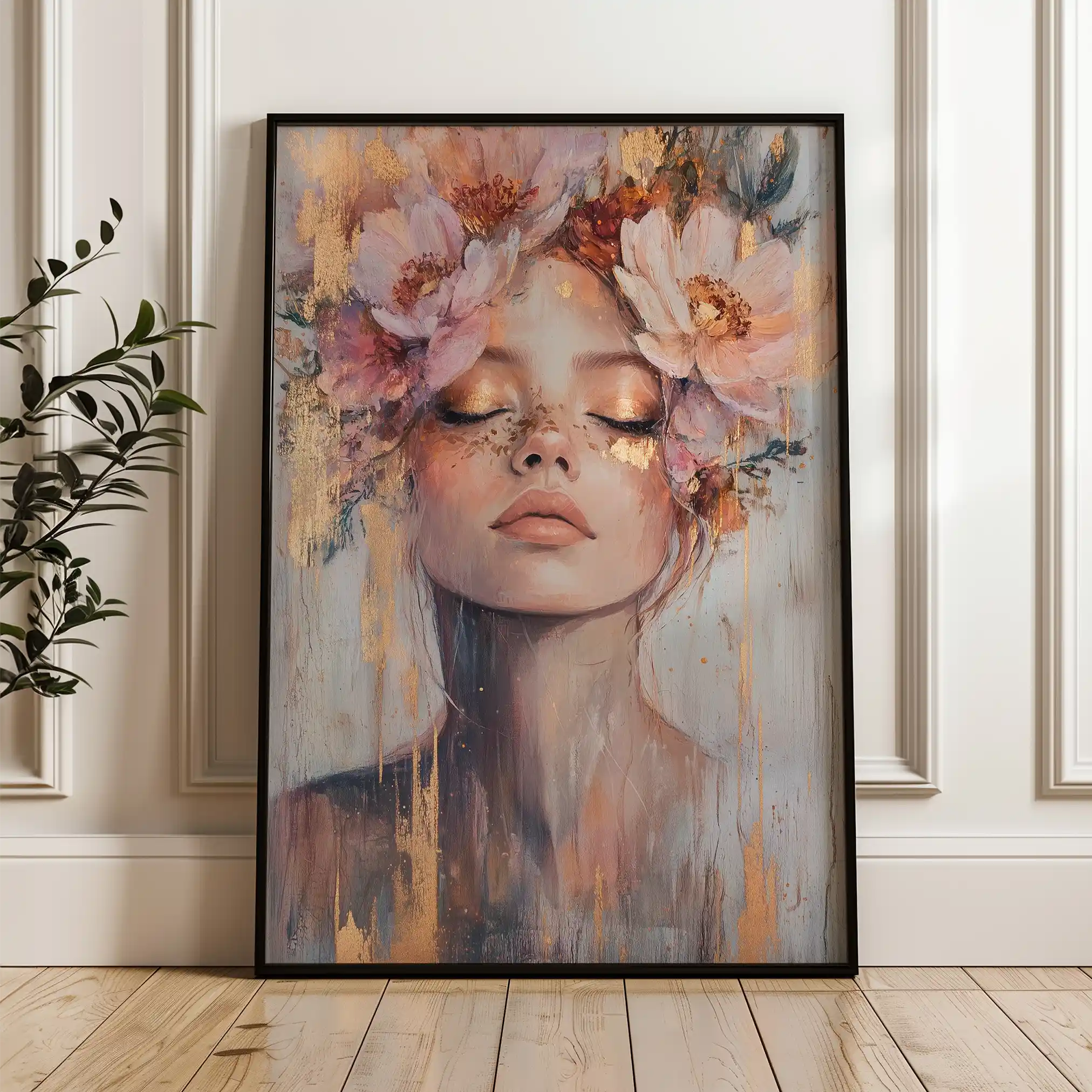 Portrait 140 Canvas Art 90 x 60 cm / Stretched on hidden frame