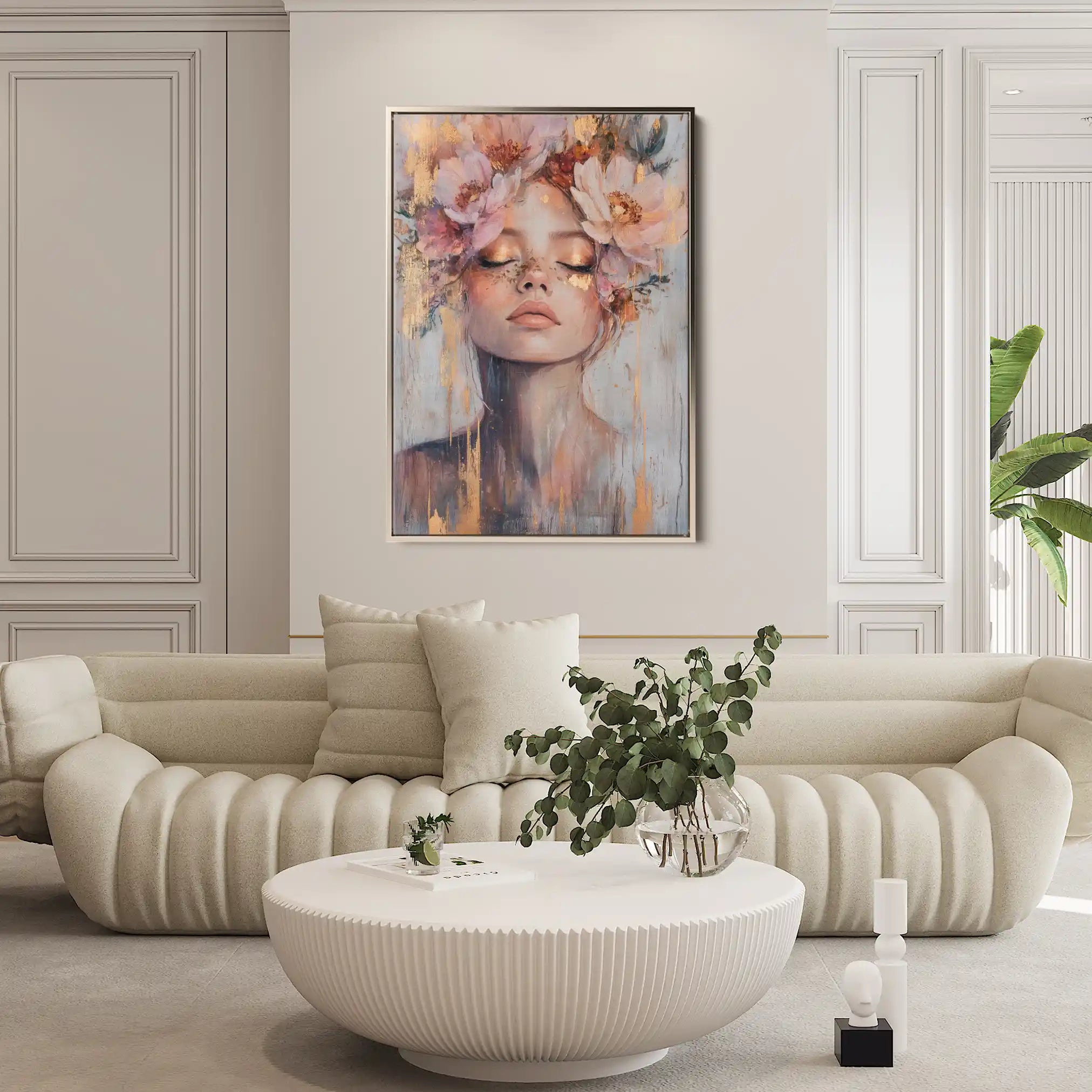 Portrait 140 Canvas Art 90 x 60 cm / Stretched on hidden frame