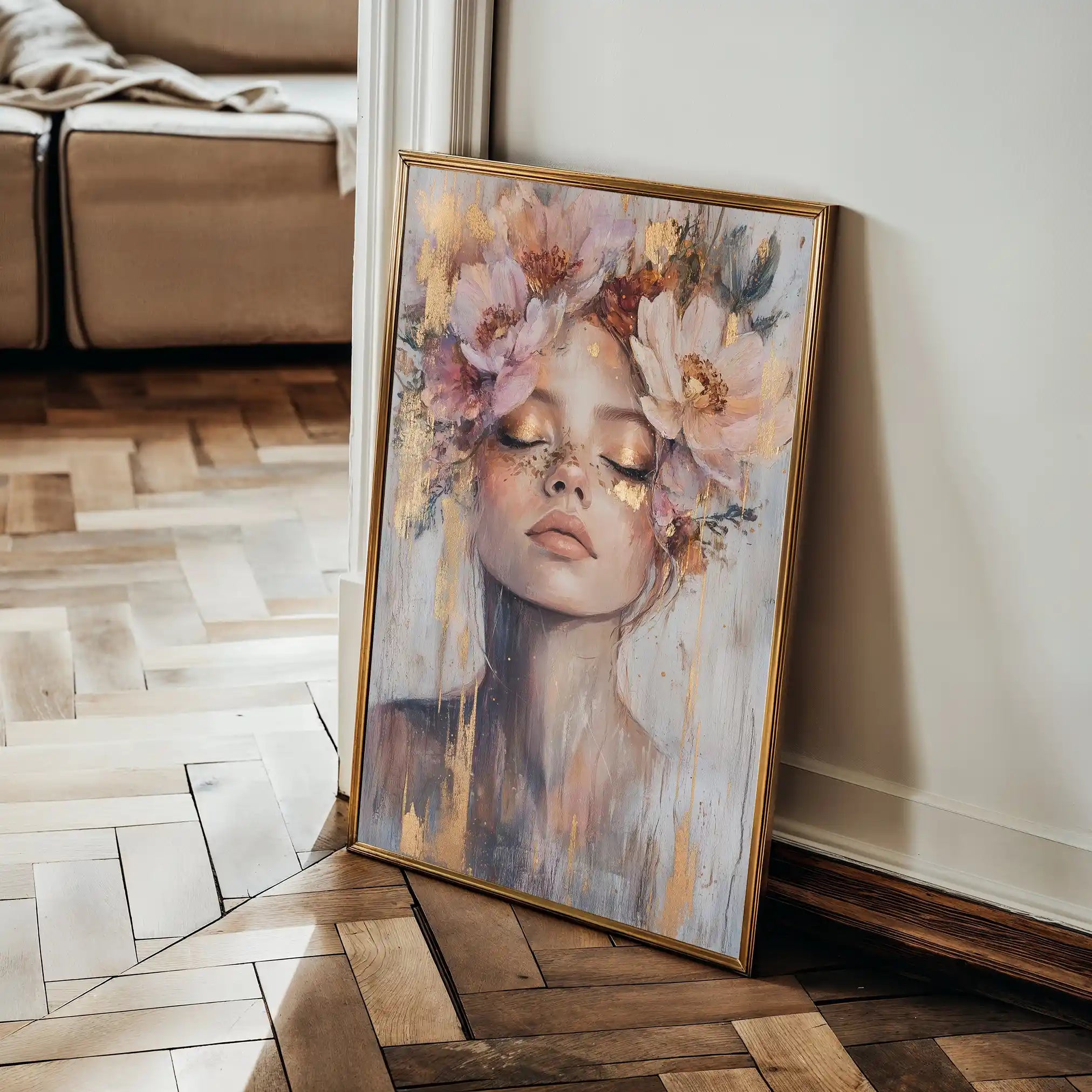 Portrait 140 Canvas Art 90 x 60 cm / Stretched on hidden frame