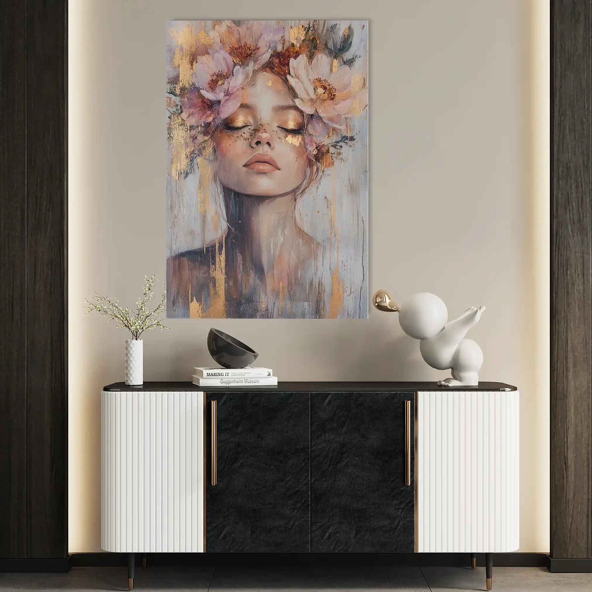 Portrait 140 Canvas Art 90 x 60 cm / Stretched on hidden frame