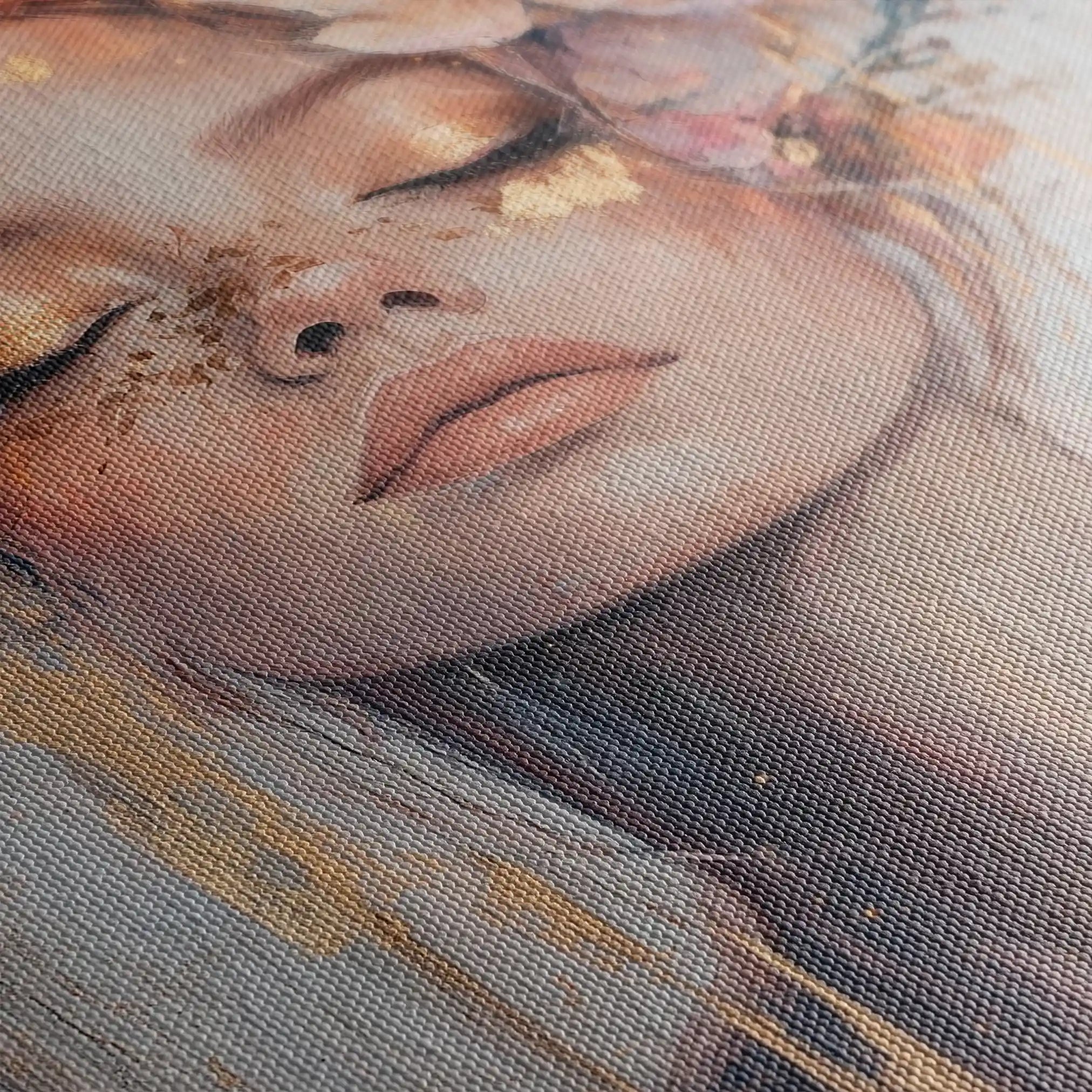 Portrait 140 Canvas Art 90 x 60 cm / Stretched on hidden frame