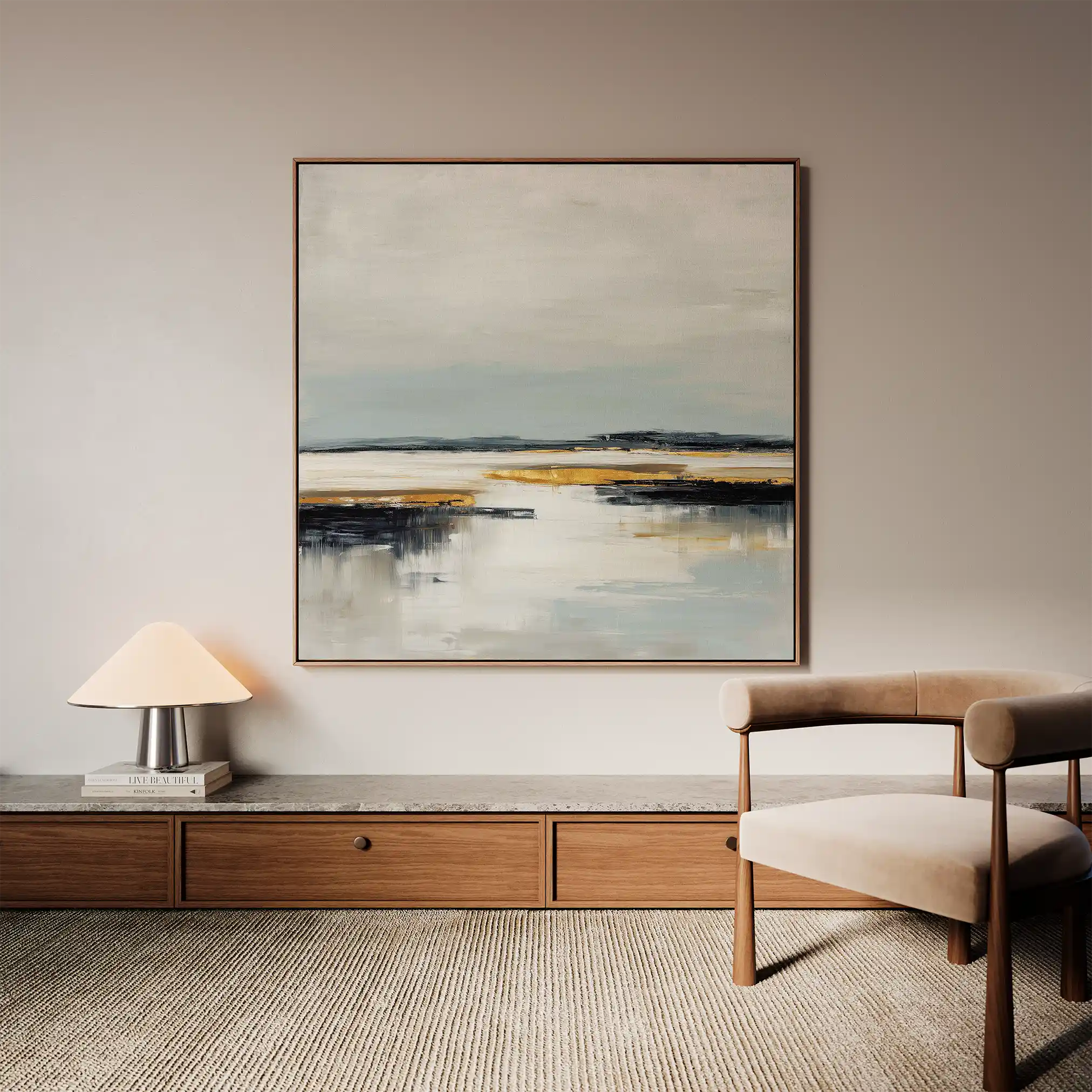 Abstract 1401 Canvas Art 60 x 60 cm / Stretched on hidden frame
