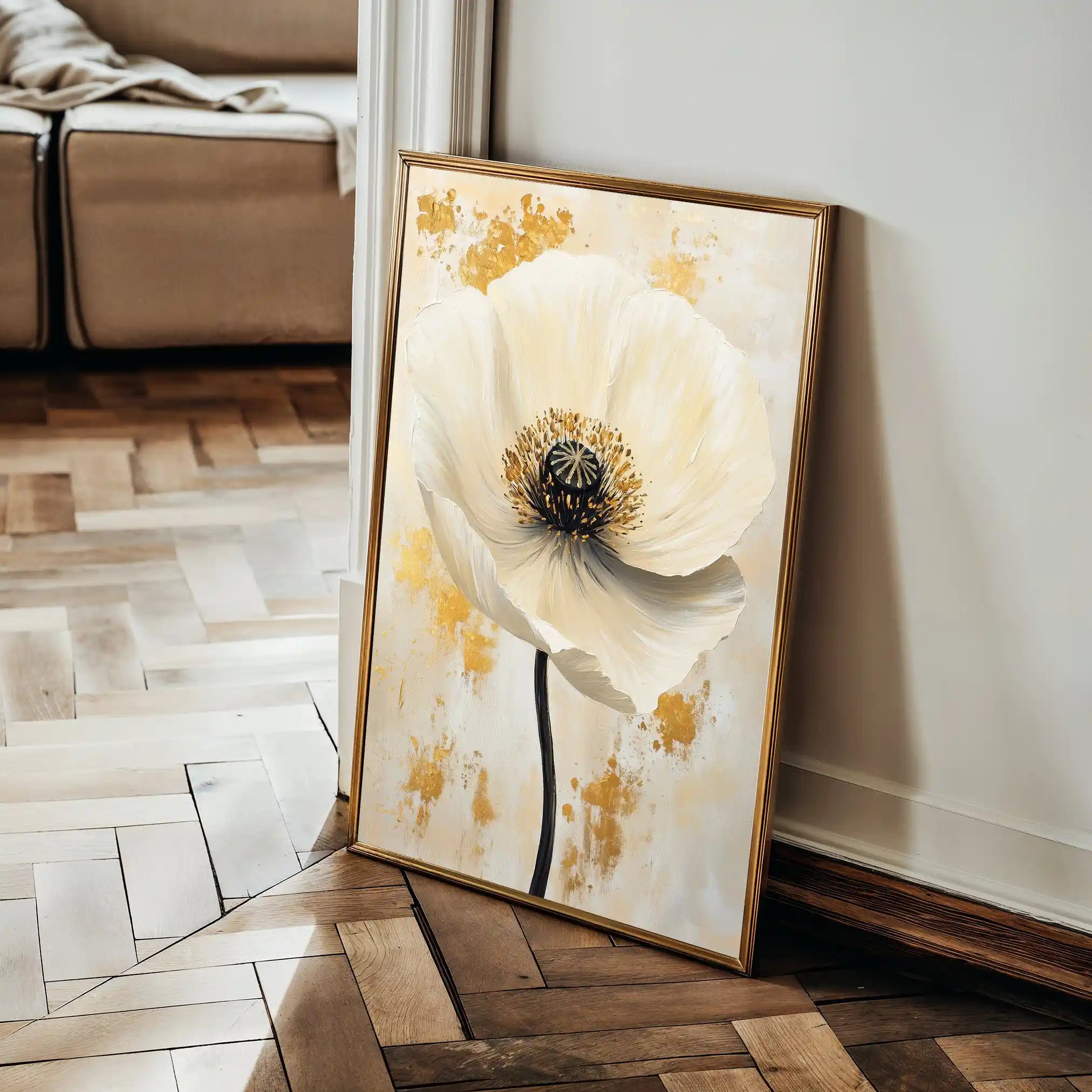 Floral Canvas Wall Art WAD1401-F 90 x 60 cm / Stretched on hidden frame