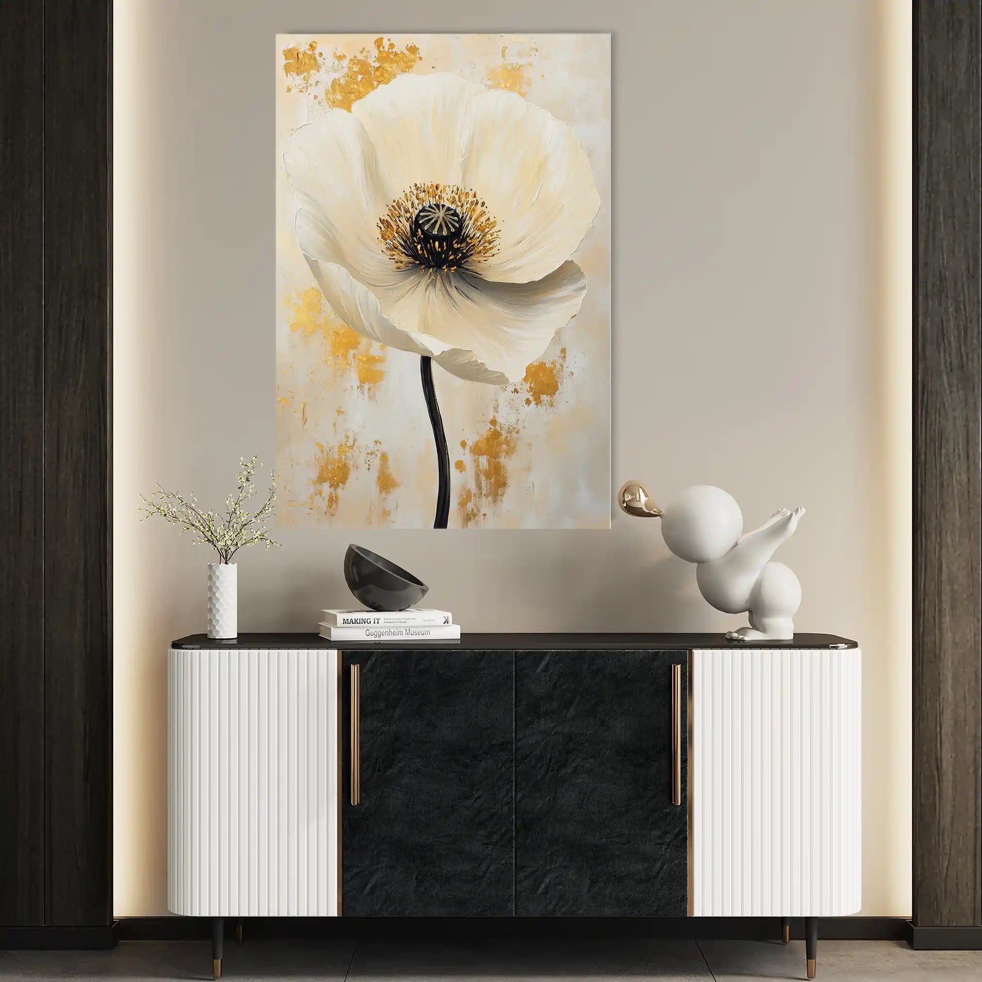 Floral Canvas Wall Art WAD1401-F 90 x 60 cm / Stretched on hidden frame
